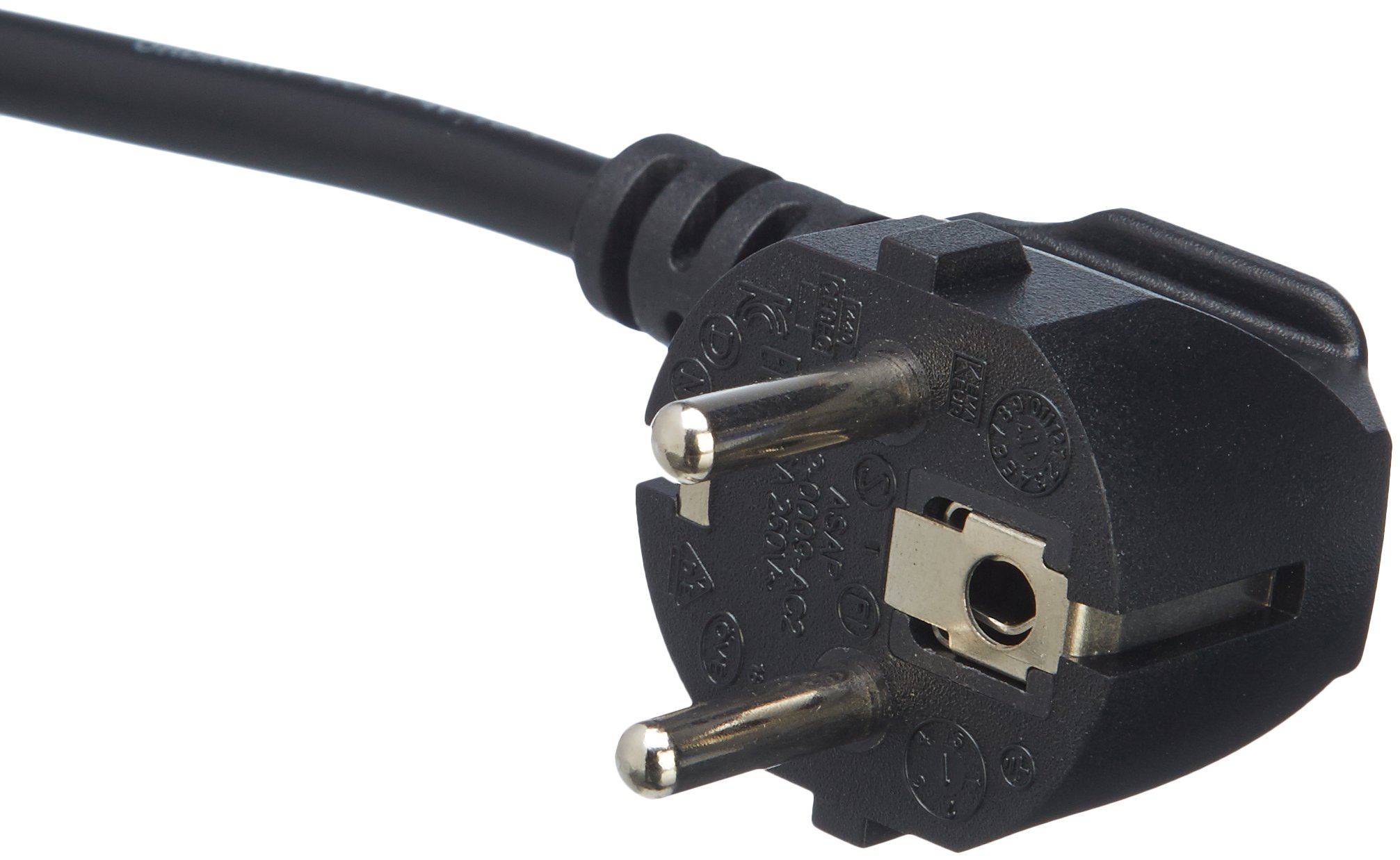 Amazon Basics 6 Feet Power Cord - 4.57m Heavy Duty Black AC Power Cable for Computers, Monitors, Printers & Home Office Electronics