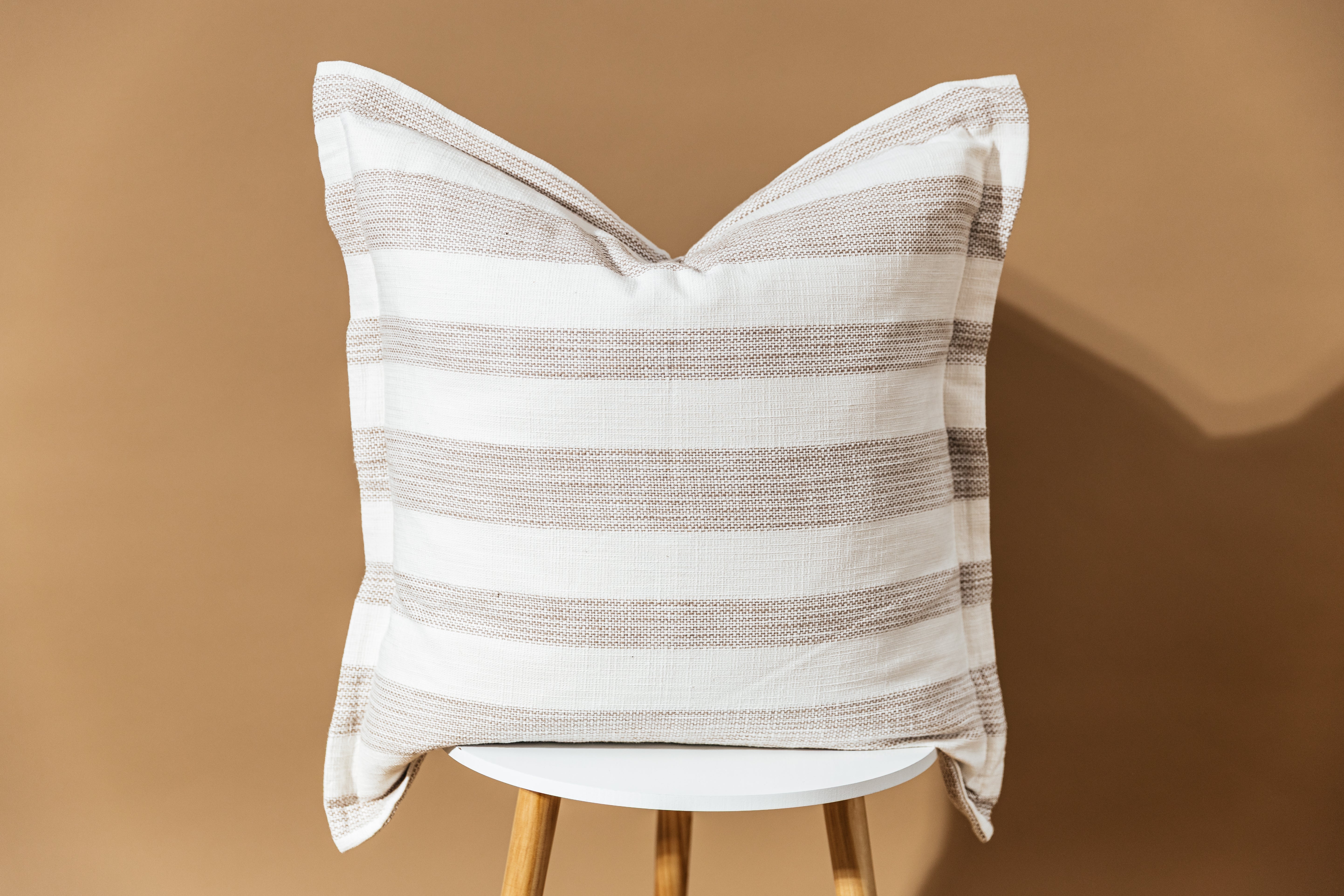 Premium Hayden Euro Pillow Cover - Soft & Breathable Cotton Linen Blend - 26x26 Inches - Decorative Cushion Case for Sofa, Bed, Living Room - Home Decor Essentials