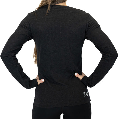 Premium Basic Long Sleeve T-Shirt for Men & Women | Soft Heather Black Cotton Tee | Casual Wear, Layering Essential, Everyday Comfort