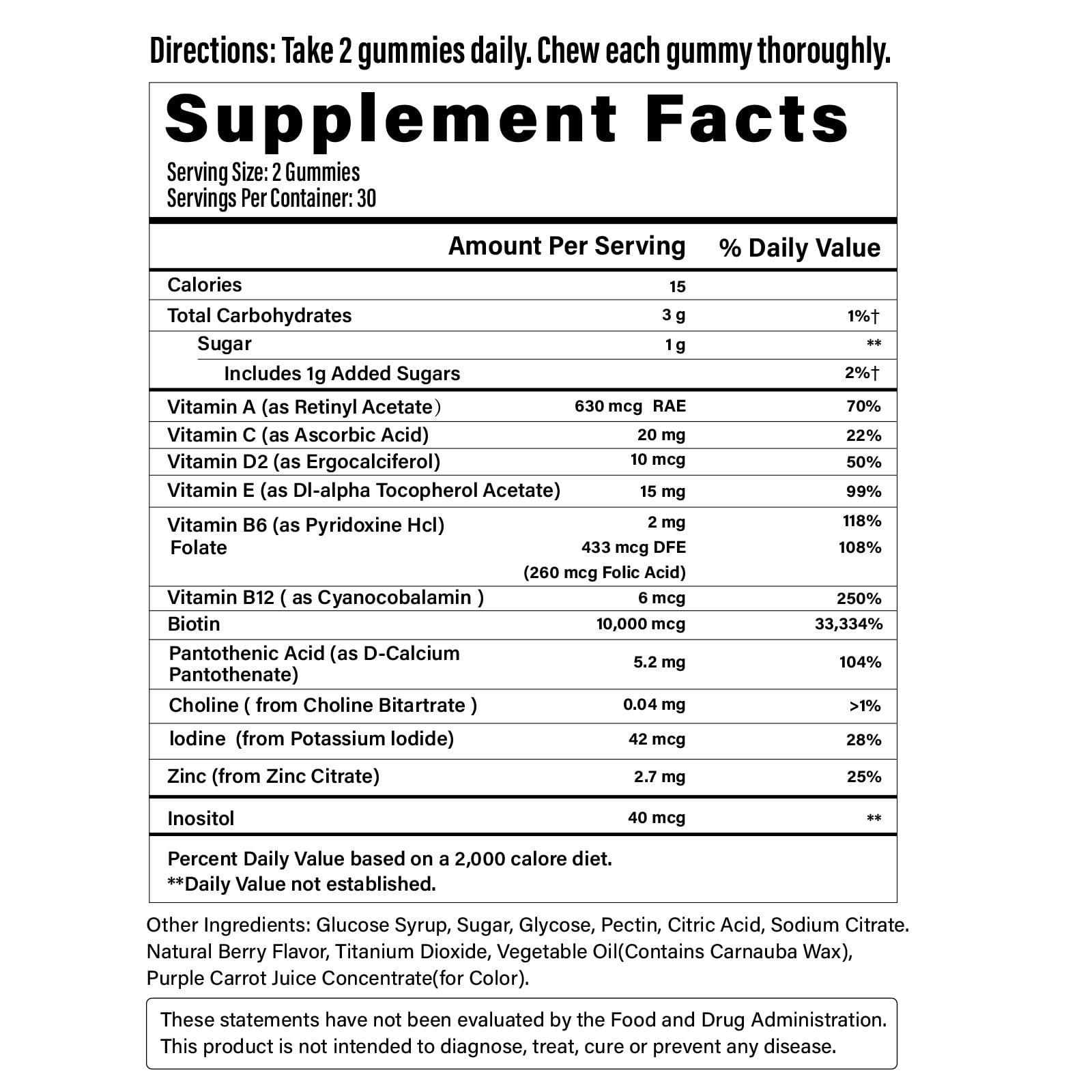 Biotin Gummies 10,000mcg for Hair Growth, Skin & Nails - Max Strength Vitamin B7 Supplement for Men & Women - 60 Count Cranberry Flavor Hair Vitamins - Perfect for Daily Beauty Routine & Healthy Hair Care