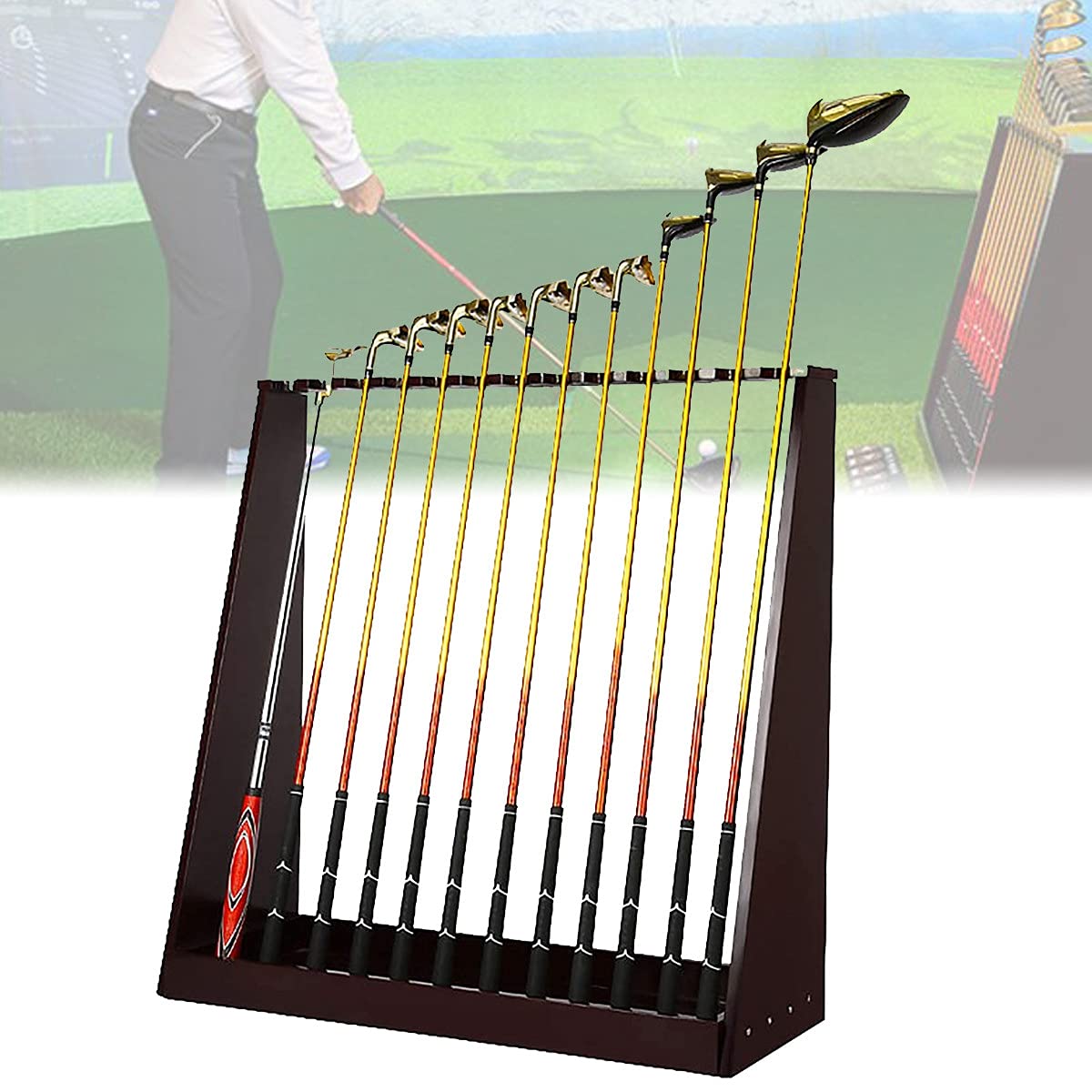 Premium 13-Hole Golf Club Organizer Stand - Durable Indoor/Outdoor Golf Bag Storage Rack & Display Holder for Easy Access - Perfect for Home, Garage, or Golf Course Organization