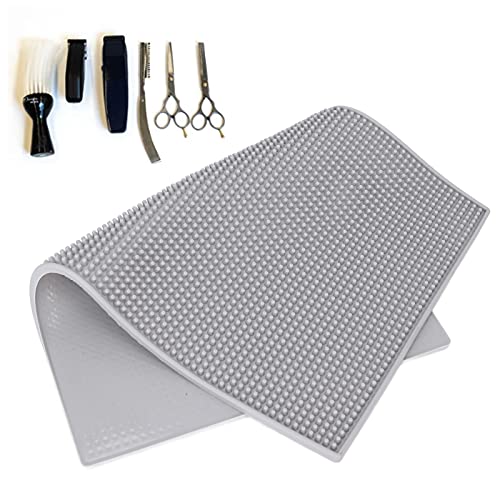 Non-Slip Silicone Hairdressing Mat for Styling Tools - Barber Mat for Scissors, Combs & Hair Accessories | Perfect for Salons & Home Haircuts