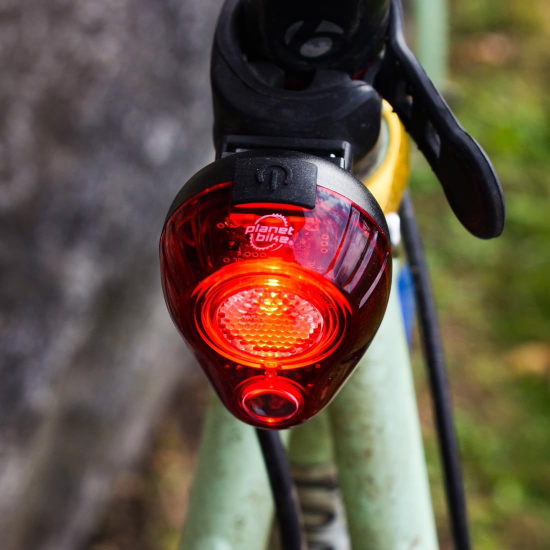 Planet Bike Rojo 100 USB-C Rechargeable Bike Tail Light - High Visibility Rear Bicycle Safety Light for Night Cycling, Commuting & Urban Riding