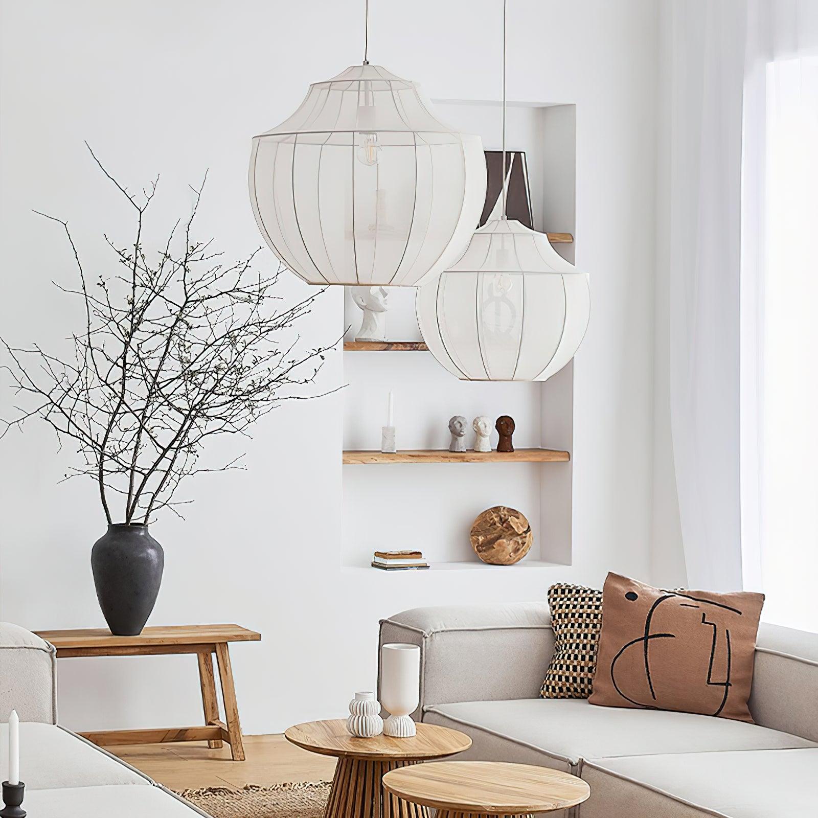 Beau Modern Mesh Pendant Light - Industrial Style Hanging Fixture for Kitchen Island, Dining Room & Bedroom Lighting
