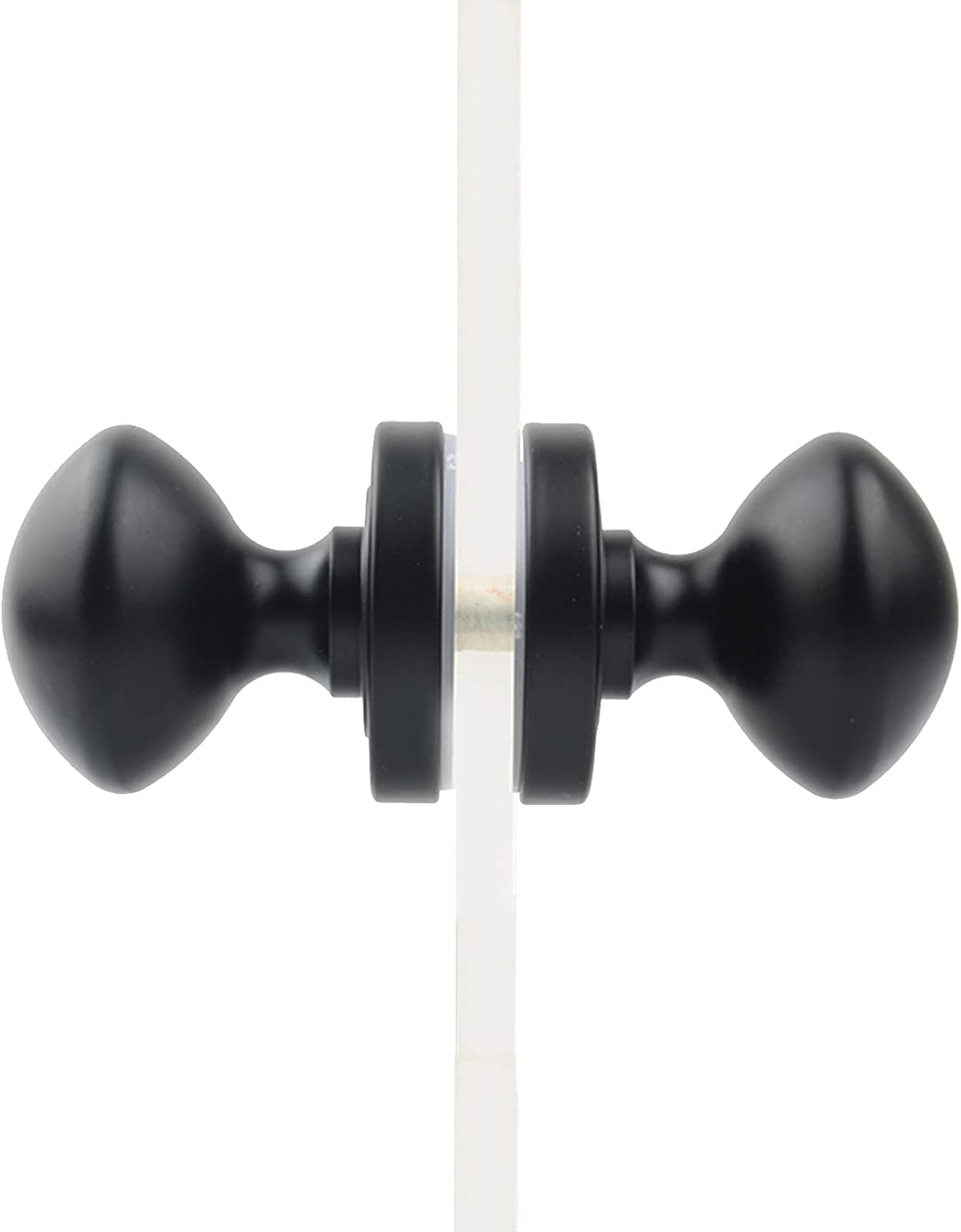 Black Sliding Door Knobs - Aluminum Alloy Handles for Bathroom & Shower Glass Doors - Home & Office Use