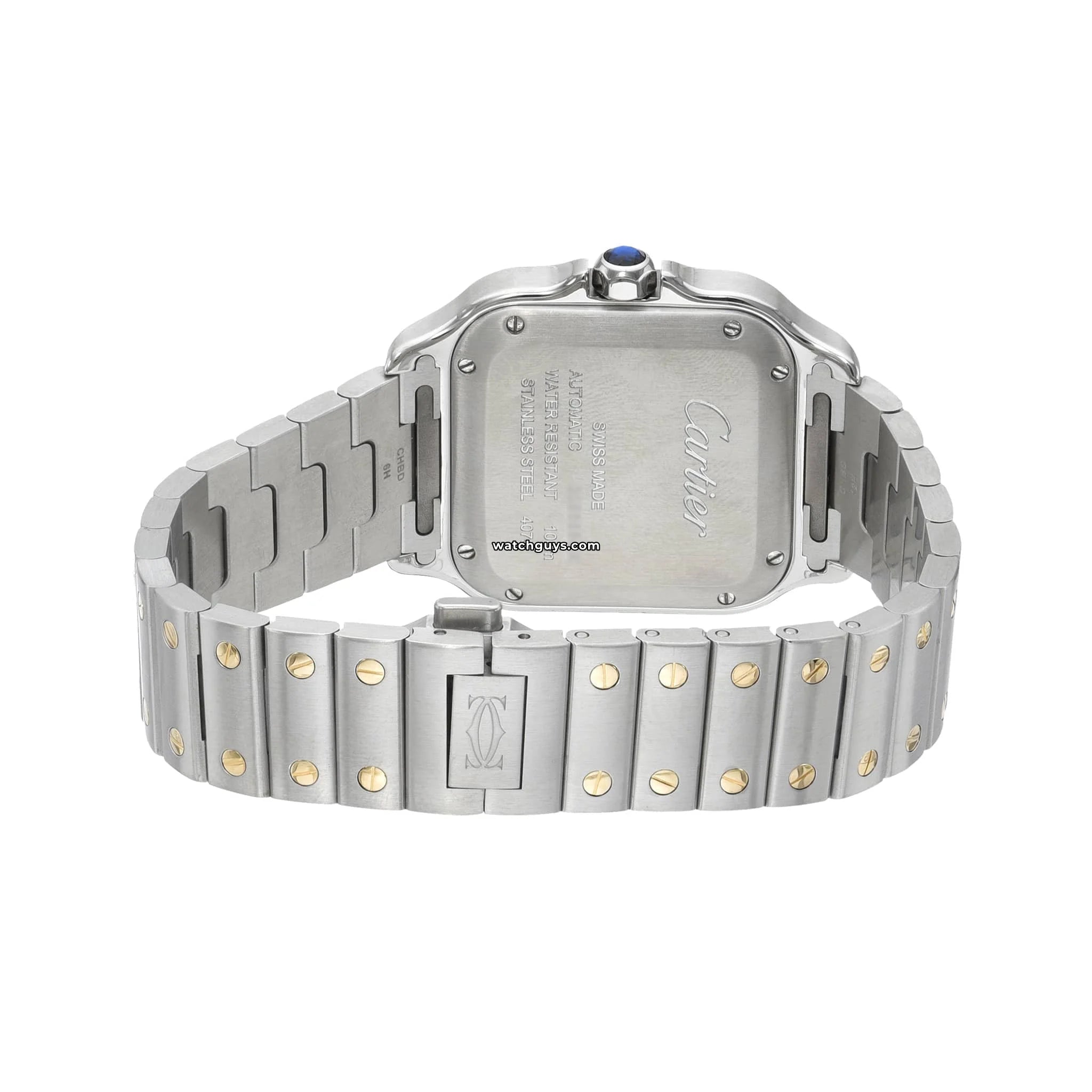 Cartier Santos Medium W2SA0016 Luxury Watch for Men - Elegant Stainless Steel Timepiece with Sapphire Crystal - Perfect for Business, Formal Events & Gifting