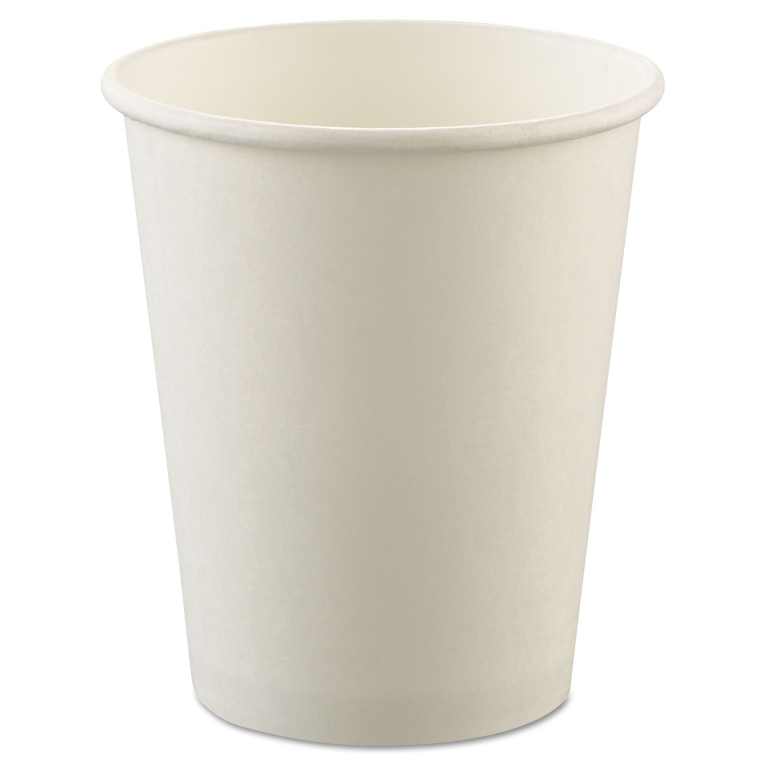 SOLO U508NU 8oz White Uncoated Paper Cups for Hot Drinks - 1000 Count Bulk Pack - Ideal for Coffee, Tea, and Hot Chocolate at Offices, Cafes, and Events