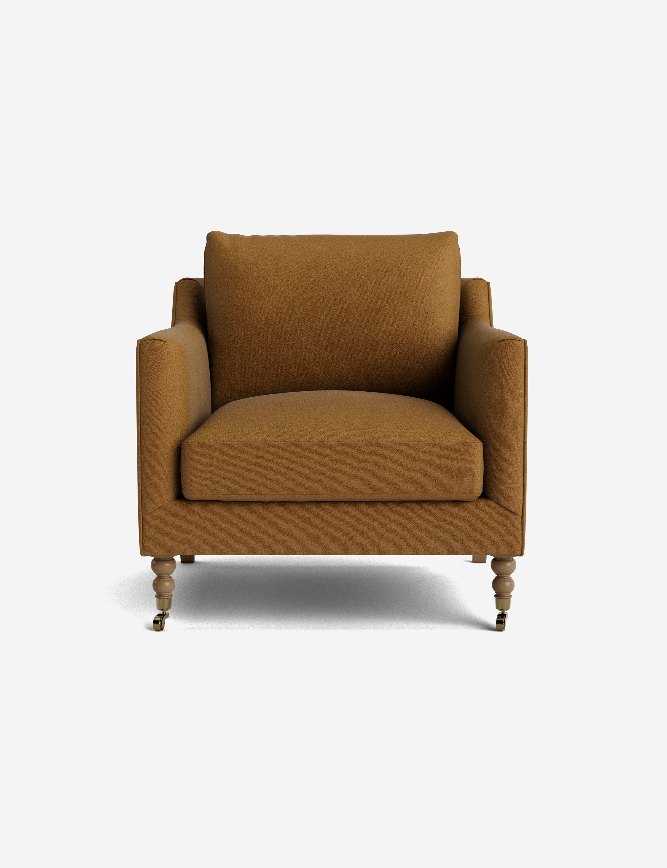 Fabienne Accent Chair - Modern Upholstered Lounge Chair for Living Room, Bedroom & Office - Comfortable Reading Chair with Sturdy Wooden Legs