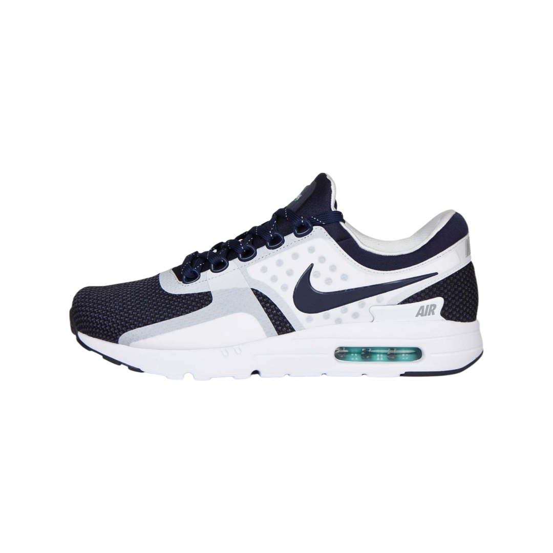 Nike Air Max Zero QS Men's Running Shoes - White & Navy Blue for Casual Wear, Gym & Daily Comfort