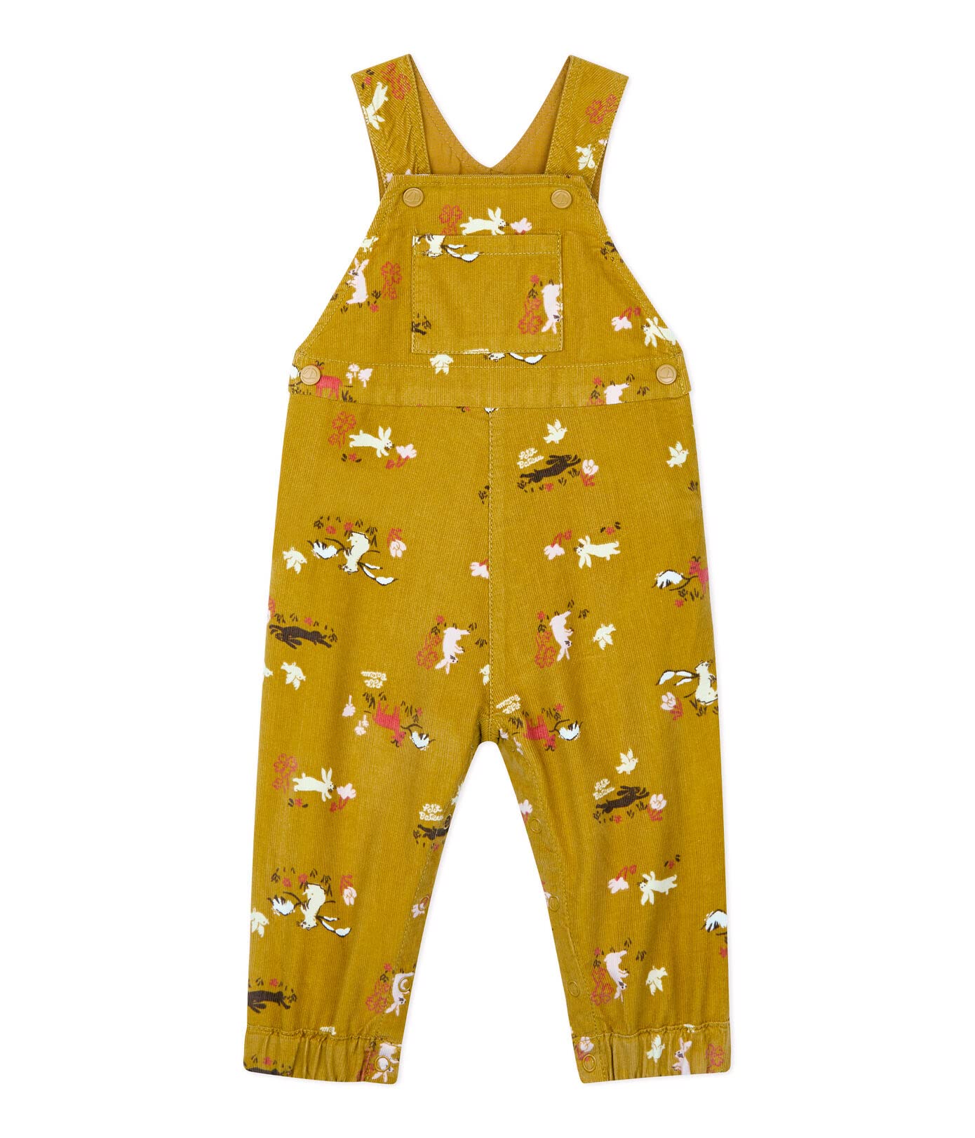 Petit Bateau Baby Girl Corduroy Printed Overalls - Soft & Stylish Toddler Jumpsuit for Playtime & Everyday Wear