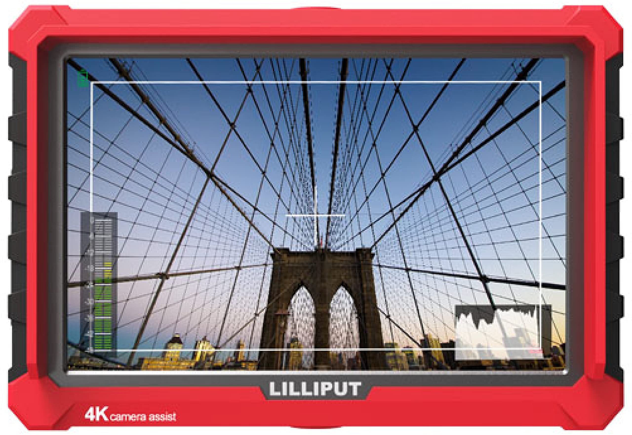 VIVITEQ LILLIPUT Professional A7s 7” 4K On-Camera Monitor - 1920x1200 Resolution, HDMI Input/Output, LP-E6 Battery Plate - Perfect for Filmmaking, Video Production & Live Streaming