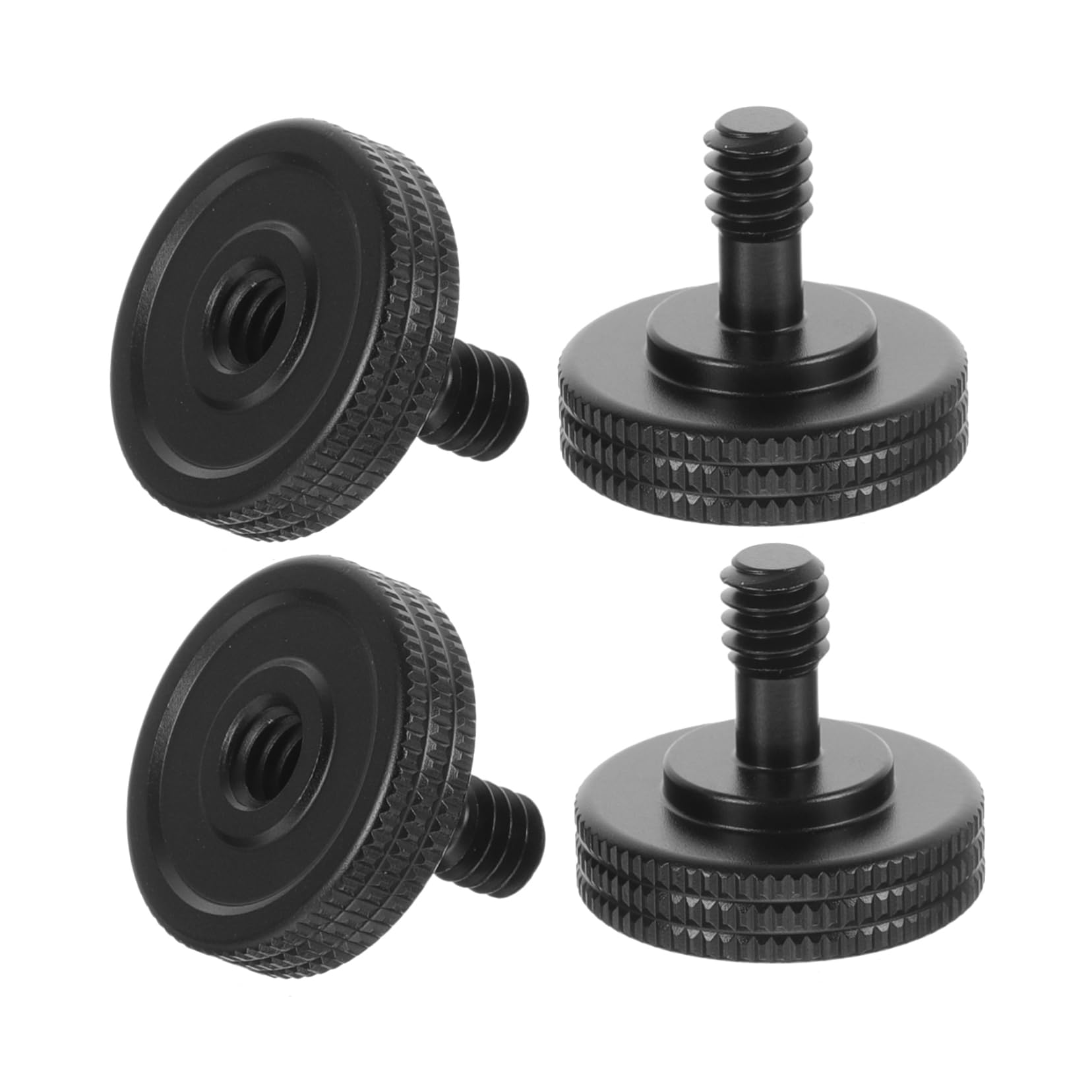 Homoyoyo 12 Pcs 1/4 Inch Camera Thumb Screws - Aluminum Alloy Quick Release Mounting Screws for DSLR Cameras, Flash & Tripod | Perfect for Photography, Videography & Studio Equipment