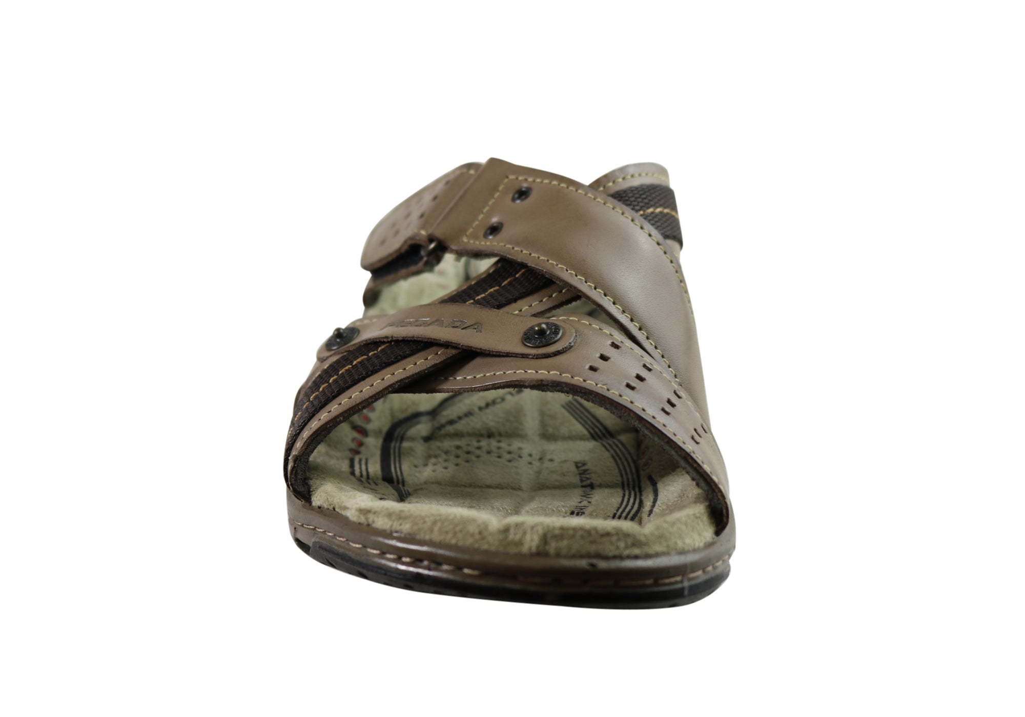 Nixon Men's Leather Comfort Slide Sandals - Handmade in Brazil - Premium Comfort for Beach, Pool & Summer Relaxation