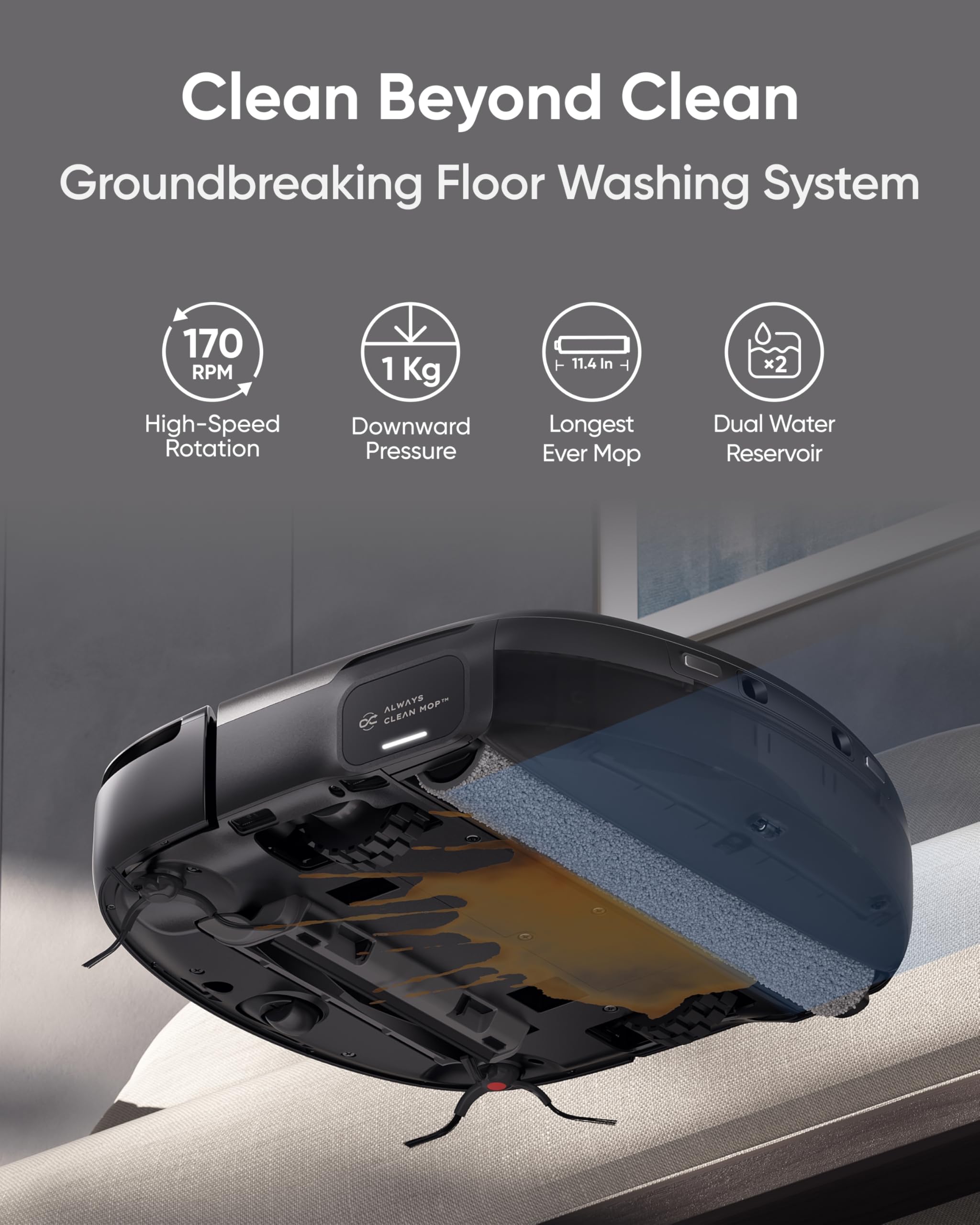 eufy Robot Vacuum Omni S1 Pro - Smart Self-Emptying Robotic Vacuum for Hard Floors & Carpets | Perfect for Pet Hair, Daily Cleaning & Large Homes
