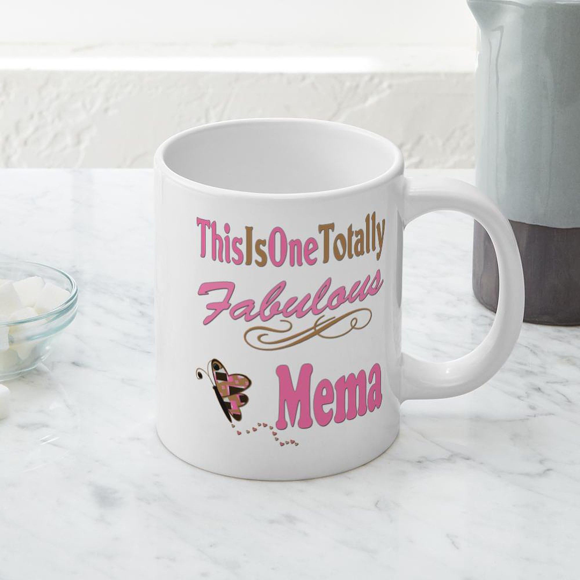 20 oz Ceramic Coffee Mega Mug - A Fabulous Mema Copy by CafePress | Large Capacity Tea & Coffee Cup for Home, Office, or Gift