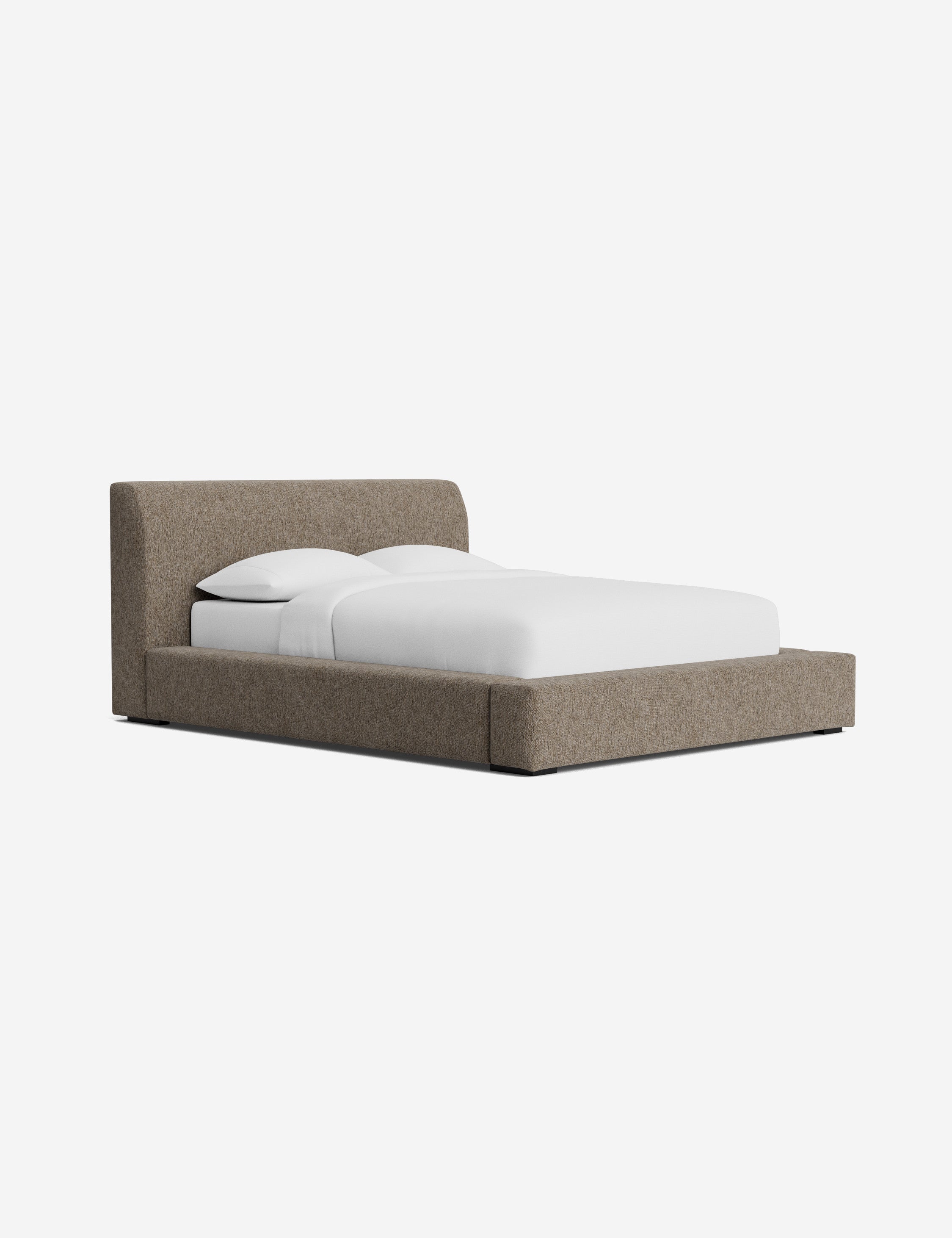 Clayton Platform Bed Frame - Queen Size, Modern Minimalist Wooden Bed with Sturdy Slat Support - Perfect for Bedroom, Guest Room, or Studio Apartment