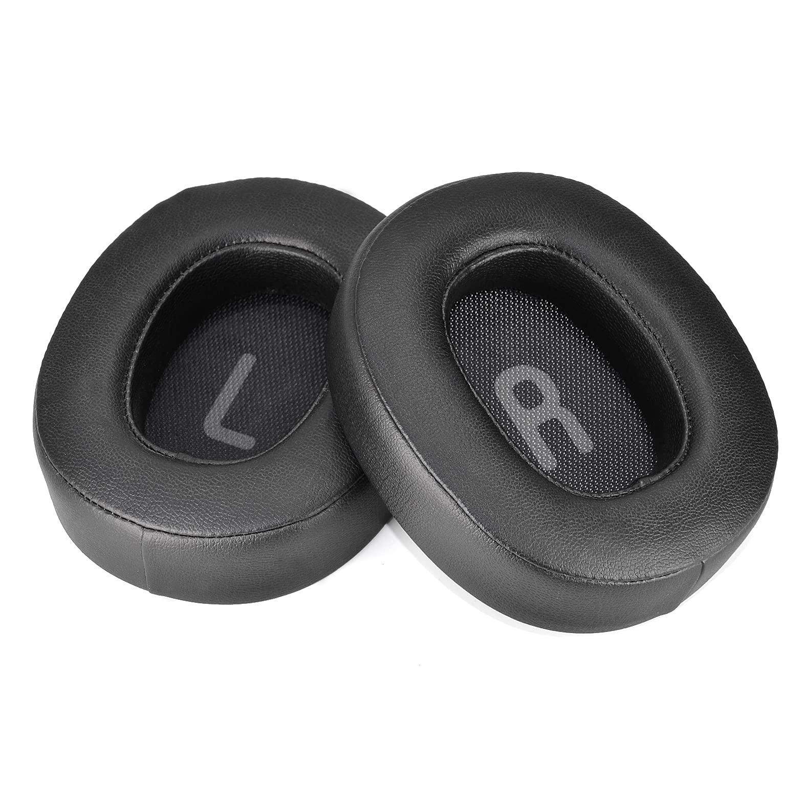 Premium Black L+R Headset Earpads - Genuine Leather & Memory Foam Replacement Cushions for JBL TUNE700/T700BT/T750BT Headphones - Noise Isolation & Comfort Upgrade for Gaming, Music & Office Use