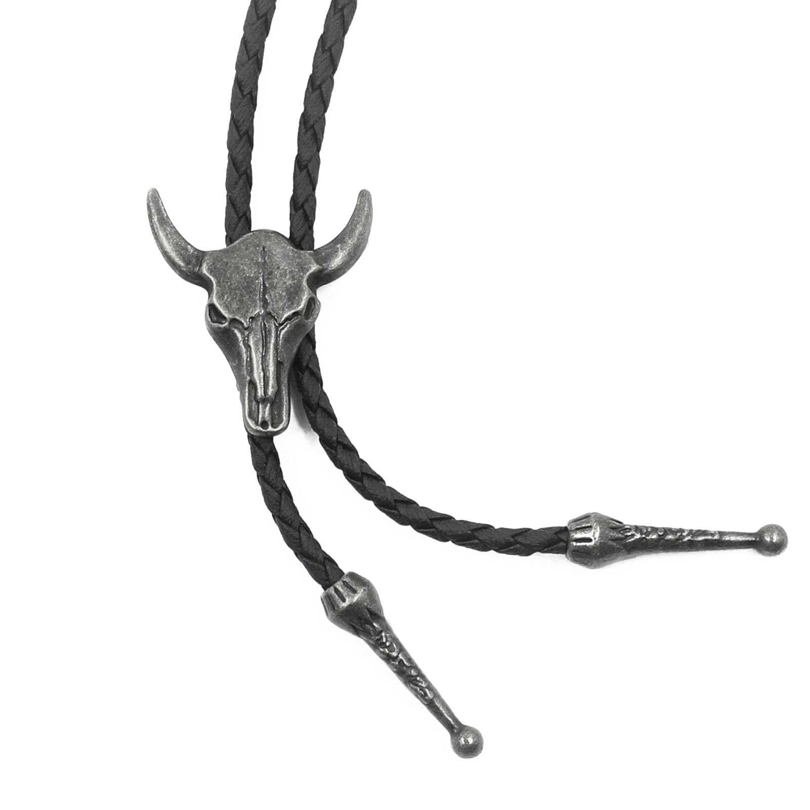 Western Bolo Tie for Men & Women - Leather Strap Accessory for Halloween & Costume Parties