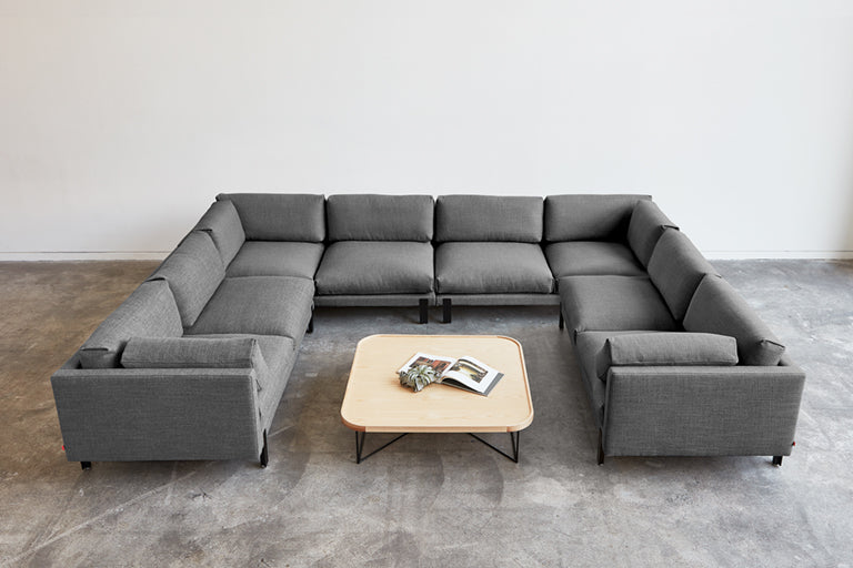 Silverlake U-Shaped Sectional Sofa with Reversible Chaise - Modern L-Shaped Couch for Living Room, Family Room & Home Theater - Soft Fabric, Comfortable Seating for Relaxing & Entertaining