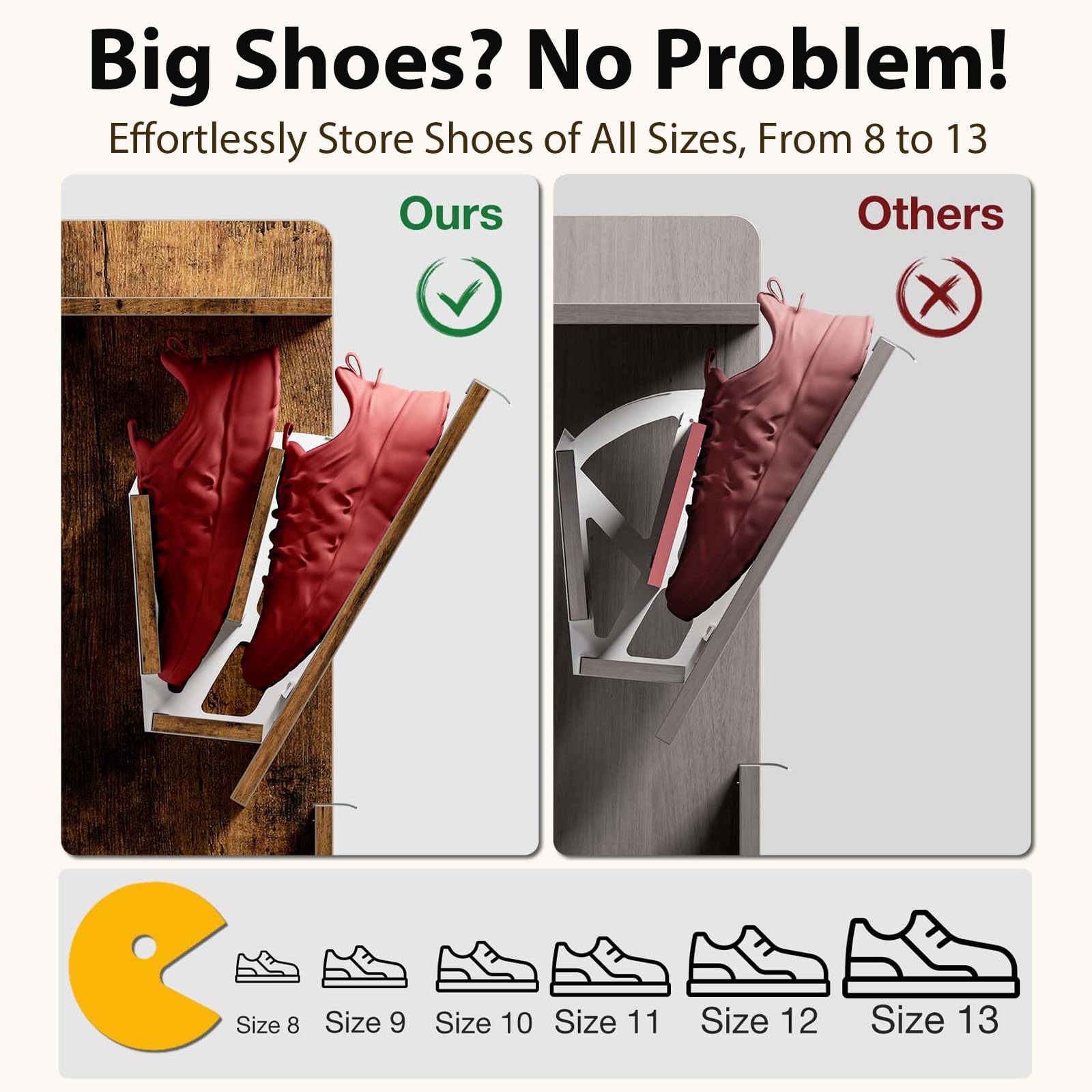 Wooden Entryway Shoe Storage Cabinet with 2 Hidden Drawers - Slim Space-Saving Shoe Organizer for Hallway, Entrance & Small Spaces - Rustic Brown Flip Shoe Rack Perfect for Apartments & Mudrooms