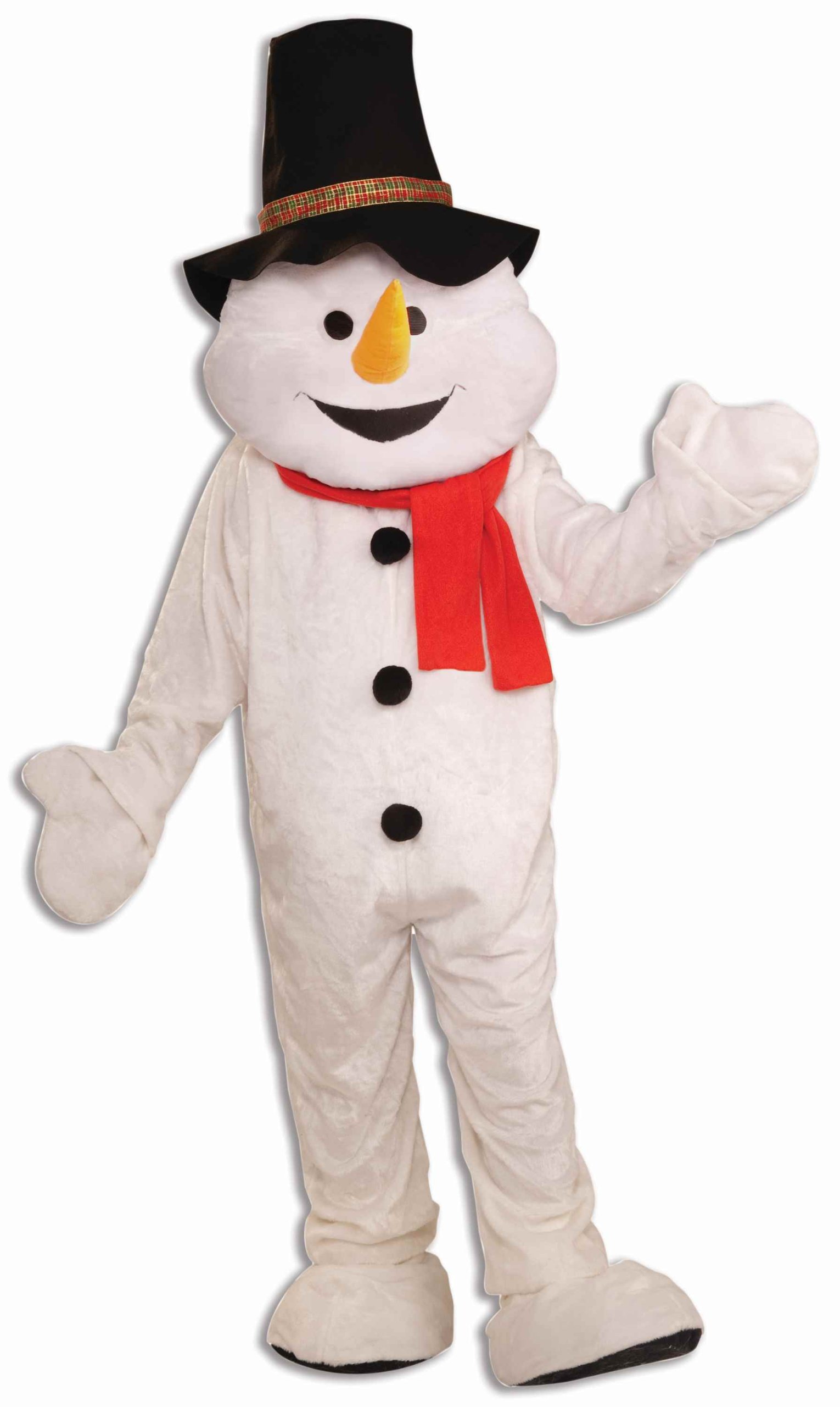 Men's Plush Snowman Mascot Adult Costume - Warm Christmas Party Outfit for Holiday Events, Office Parties & Family Gatherings