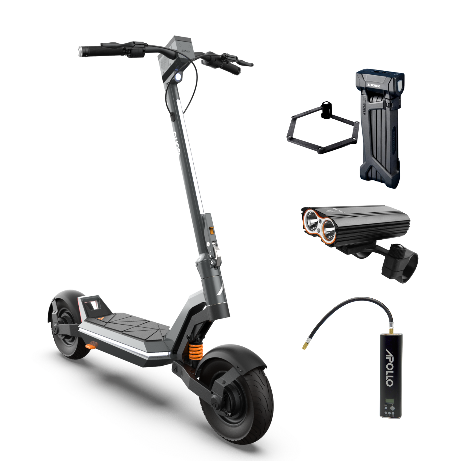 Urban Rider Bundle (Apollo Pro) - Premium Electric Scooter Accessories for Commuting & City Exploration