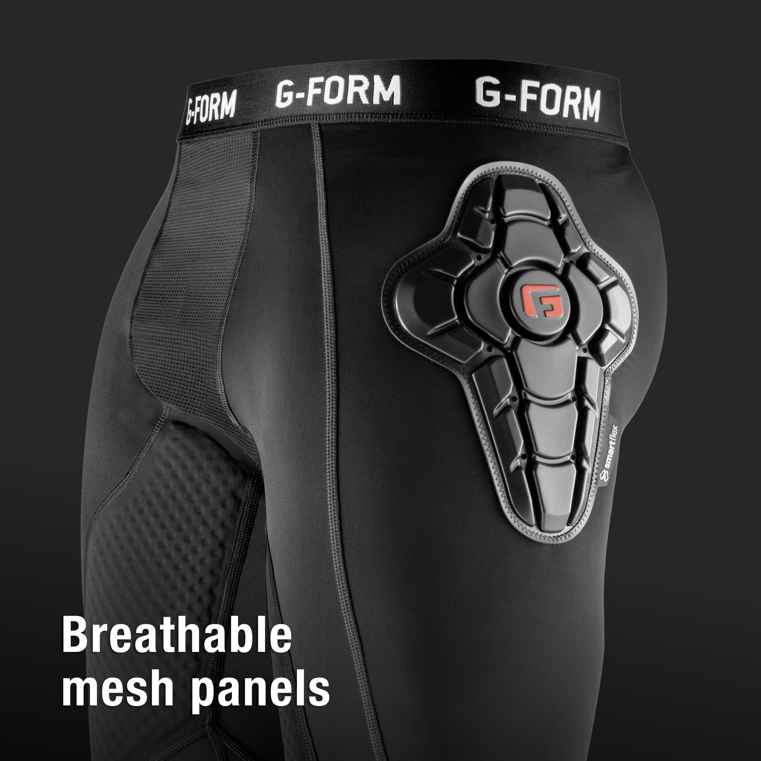 G-Form Goalkeeper Impact Pants with Padding - Breathable & Machine-Washable Soccer Base Layer - Protective Gear for Goalkeepers, Hockey & Extreme Sports - Perfect for Training & Match Play