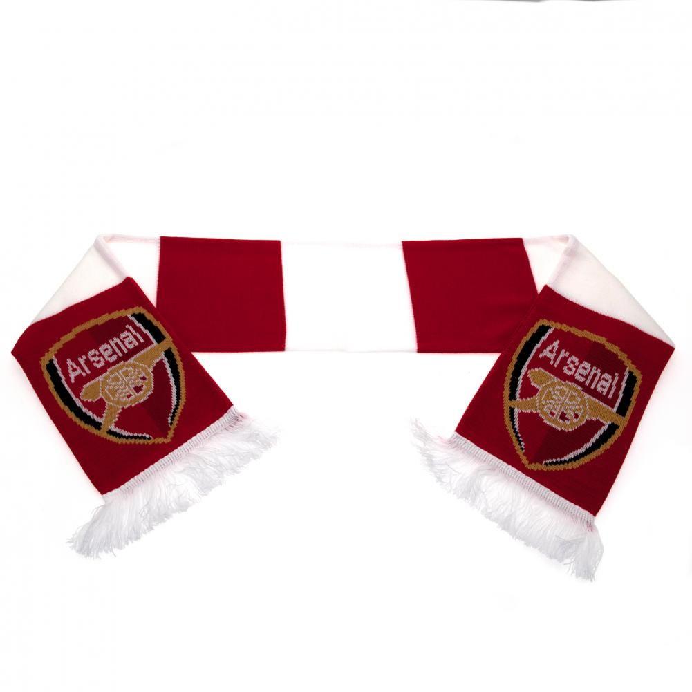 Arsenal FC Wool Bar Scarf - Official Football Team Fan Gift for Men & Women - Perfect for Match Days, Pub Nights & Cold Weather