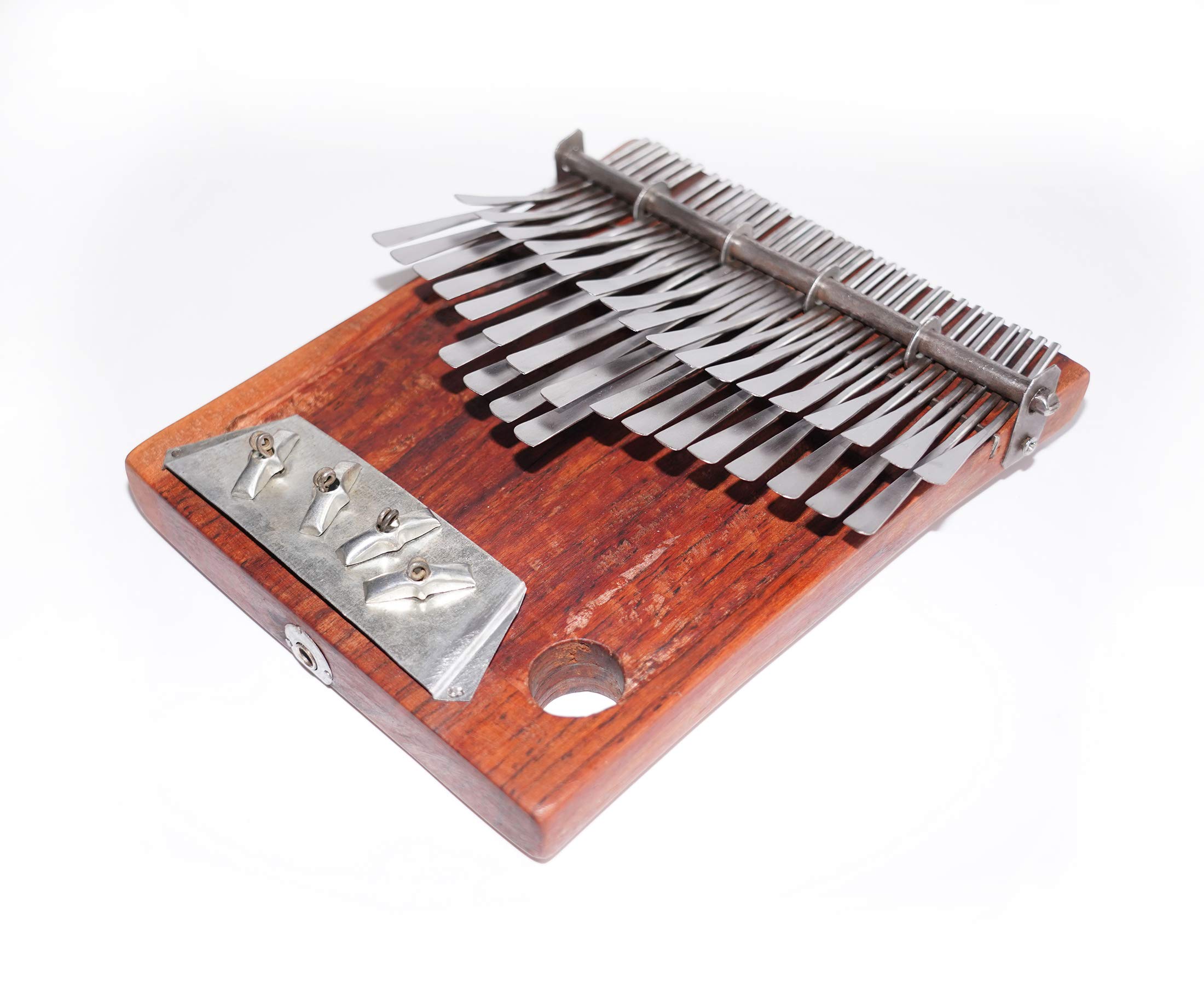 37-Key Shona Njari Electric Mbira Finger Piano - Handmade Kalimba from Zimbabwe | Authentic African Musical Instrument for Meditation, Music Therapy & Cultural Performances