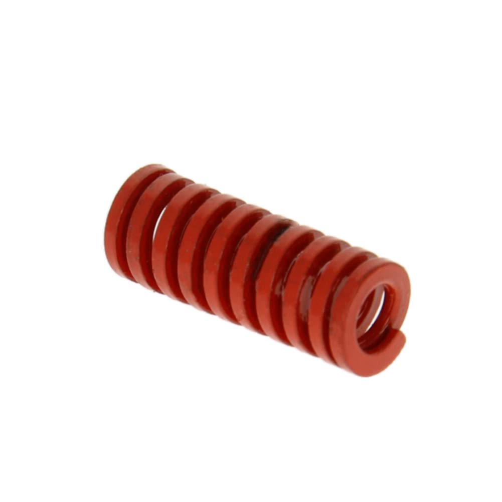 MroMax 3D Printer Die Spring - 8mm OD 20mm Long Medium Load Compression Mold Spring for Creality Ender 3/5, CR-10, Electric Parts - Perfect for 3D Printer Maintenance & Repairs (Red, 1PC)