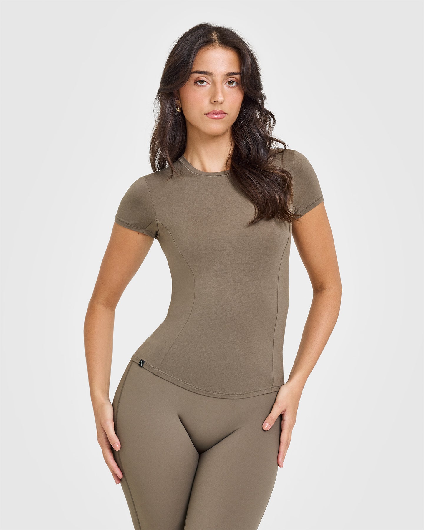 Mellow™ Soft Short Sleeve T-Shirt for Men & Women | Comfortable Cotton Moss Brown Tee | Casual Wear, Lounge, Everyday Outfits