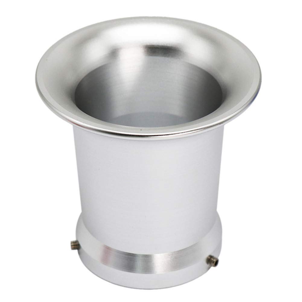Universal 50mm Motorcycle Carburetor Air Filter Interface Cup - Compatible with 21mm, 24mm, 26mm, 28mm, 30mm Carburetors - Silver Aluminum Alloy - Perfect for Dirt Bikes, ATVs & Scooters Air Intake Systems