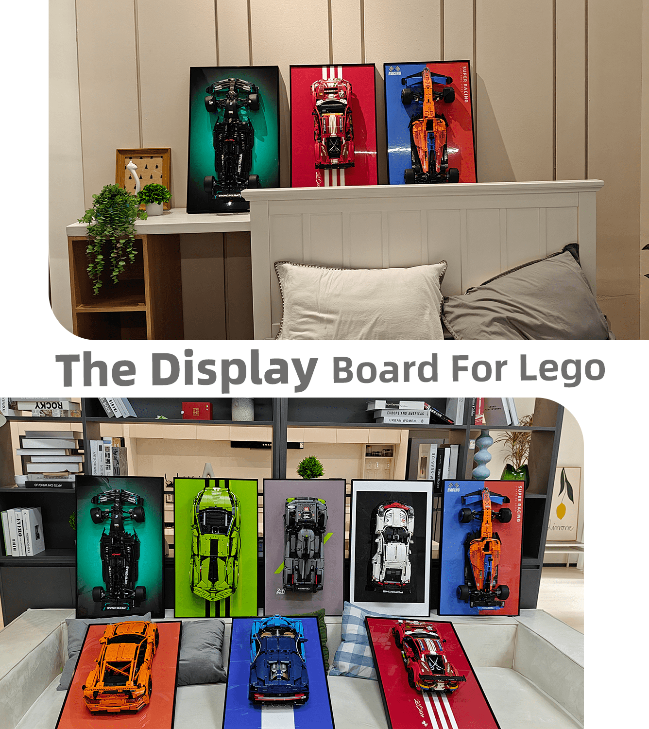 Lego 42130 Technic™ BMW M 1000 RR Motorcycle Display Wall Mount - Secure Hanging Bracket for LEGO Technic Model Showcase - Perfect for Home Office, Game Room & Collector's Display