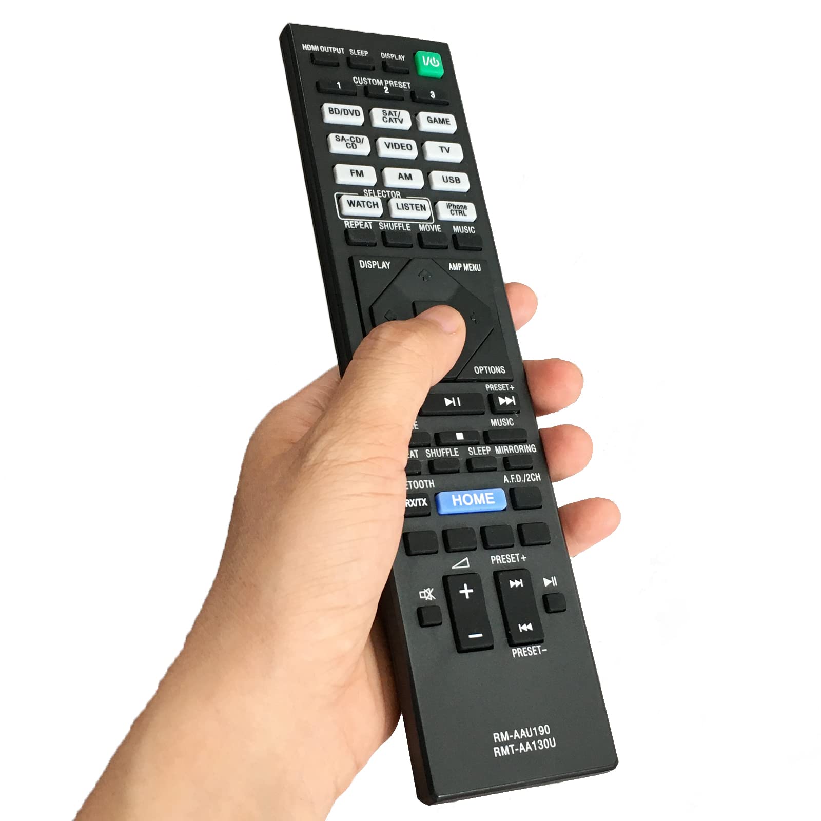 Original Remote Control RMT-AA130U RM-AAU190 Replacement for Sony STR-DN1060/860/DH550/DH750 AV Receiver | Compatible with Home Theater Systems | Perfect for Movie Nights & Music Listening
