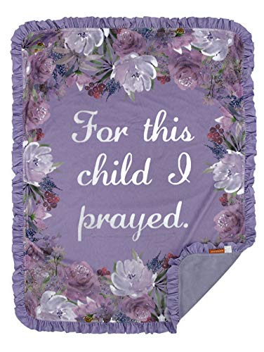 Bb-this Child I Prayed Lavender, Lavender Smooth Minky