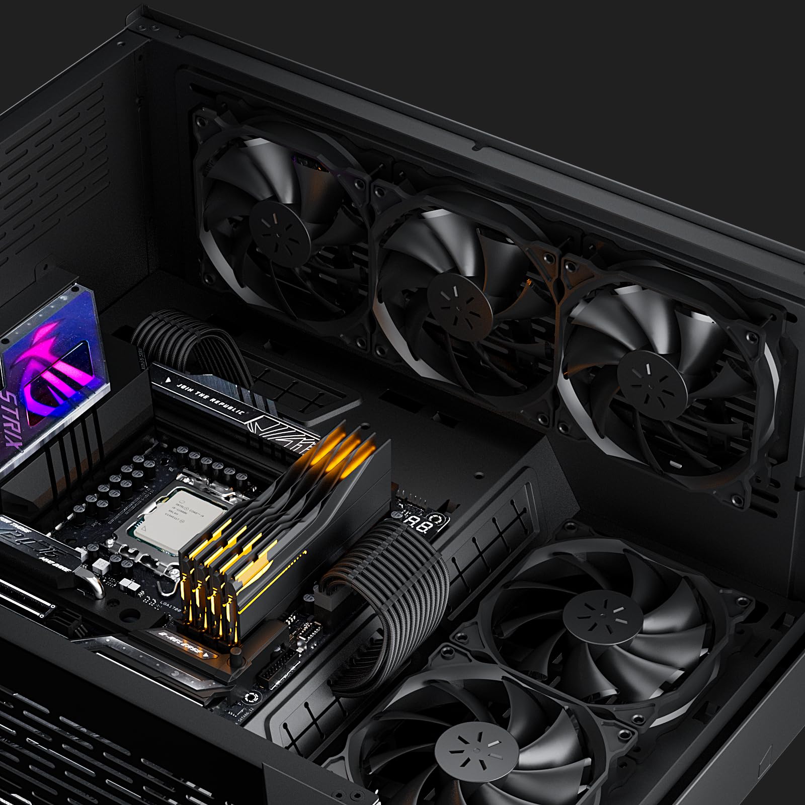 upHere 120mm High Performance PC Case Fans - 5 Pack Long Life Cooling Fans with Quiet Operation for Computer Cases, Gaming Rigs & Workstations - Ideal for PC Cooling, Airflow Optimization & System Temperature Control