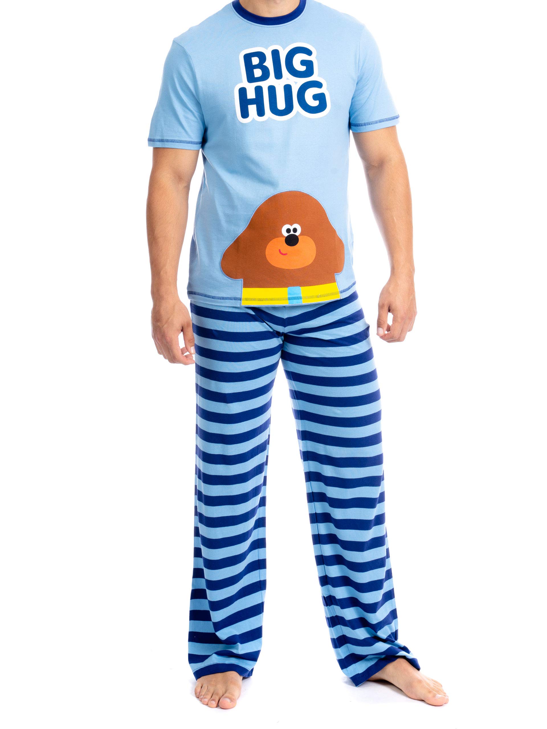 Hey Duggee Men's Pajamas Set - Soft Cotton Sleepwear for Adults - Perfect for Lounging, Sleeping & Relaxing at Home