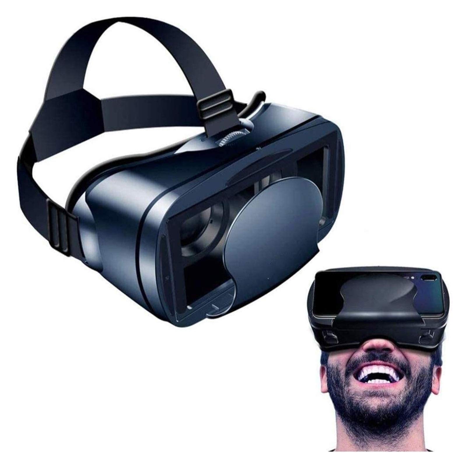 HHWKSJ VR Headset - 3D Virtual Reality Glasses for Immersive Gaming & Movie Watching | Eye Protection System for Smartphones | Perfect for Home Entertainment & Mobile VR Experiences