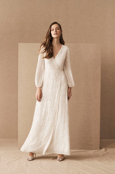 BHLDN Casey Dress - Elegant Floral Lace Wedding Gown for Brides & Bridesmaids | Perfect for Beach Weddings & Formal Events