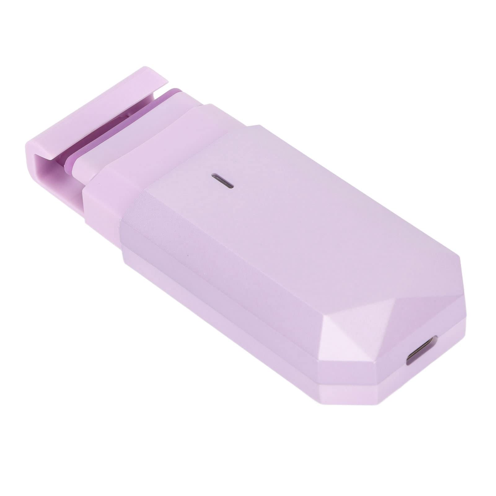 Electric Eyelash Curler with Lithium Battery - Safe One-Piece Design for Women's Makeup (Purple) | Perfect for Home, Travel & Professional Use