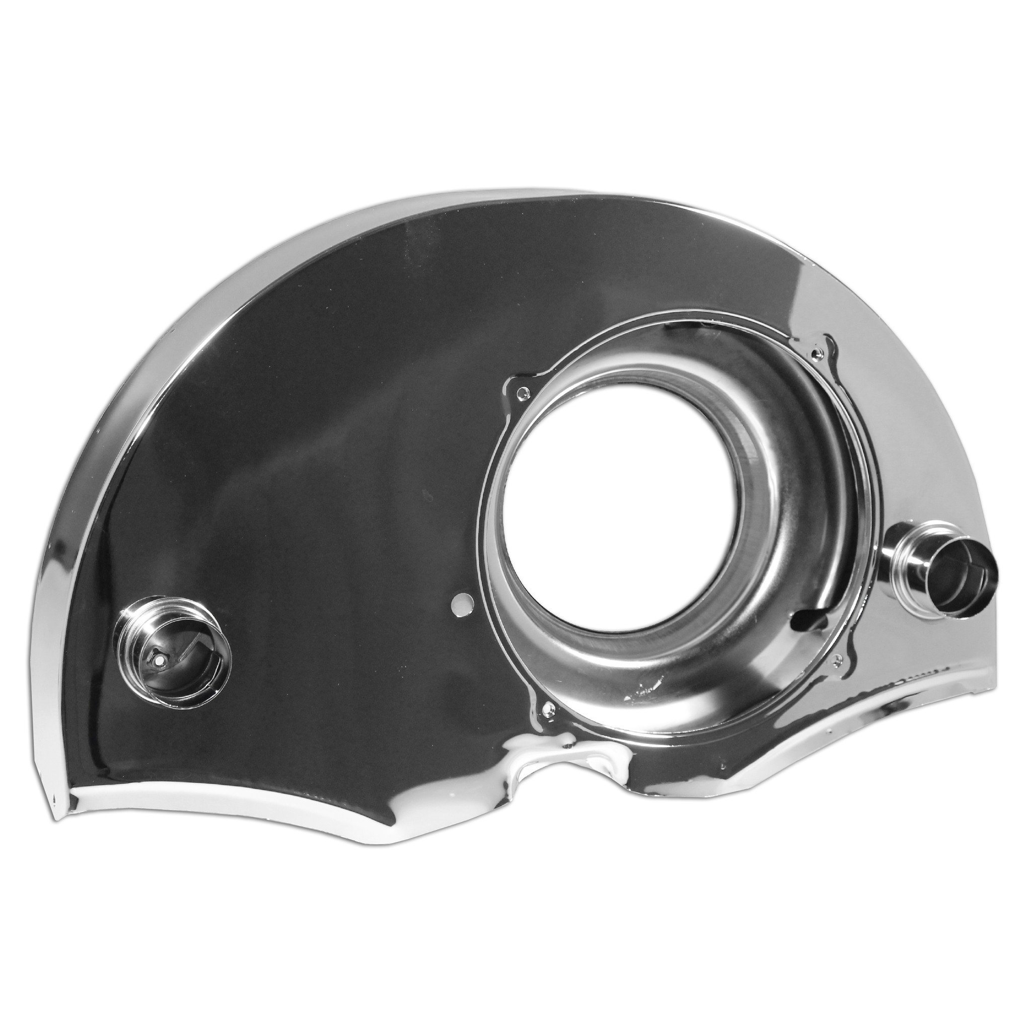 36HP Chrome Dog House Fan Shroud with Ducts - High Performance Cooling for Dog Houses & Pet Shelters - Perfect for Hot Climates & Outdoor Use