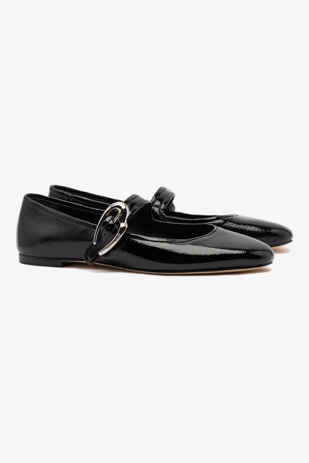 Verona Ballet Flat Shoes for Women - Black Patent Leather - Comfortable & Stylish for Work, Office & Casual Wear