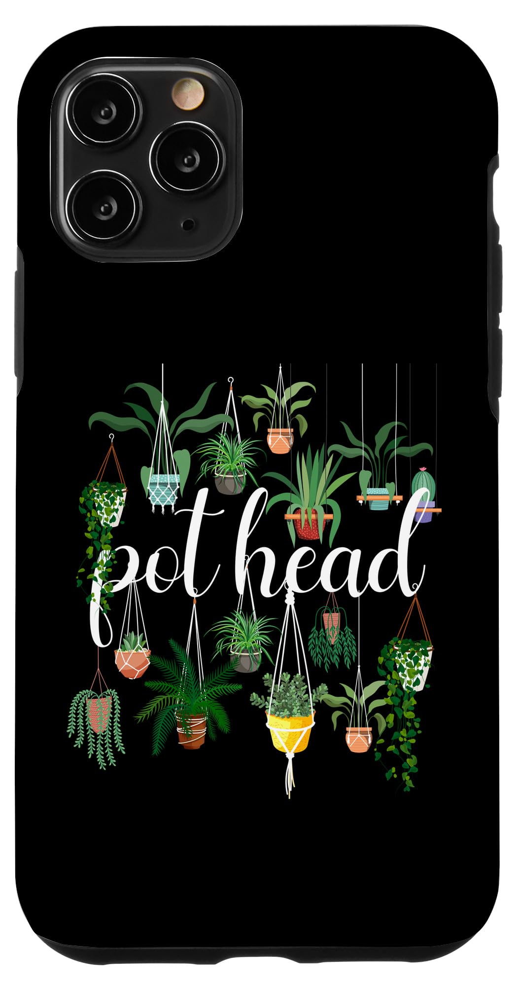 Premium iPhone 11 Pro Case with Cute Potted Plant Design - Trendy Protective Cover for Daily Use, Work & Outdoor Activities