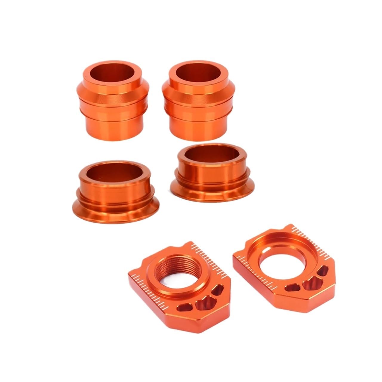 High-Quality Motorcycle Wheel Hub Spacer & Chain Adjust Axle Blocks - Compatible with KTM SX/SXF 125 150 250 300 350 450 (2015-2021) - Front & Rear Wheel Accessories (Set) - Perfect for Off-Road Racing & Trail Riding