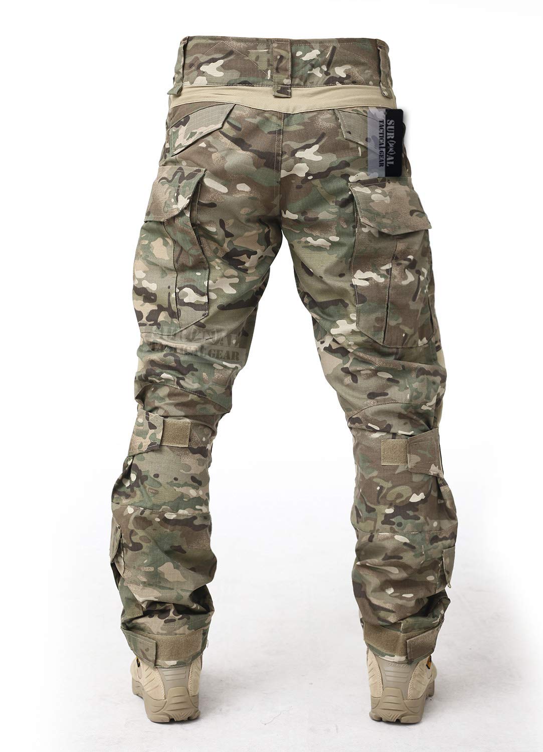 Combat Gen3 Tactical Pants for Men with Knee Pads - Military BDU Camouflage Trousers for Airsoft, Paintball & Outdoor Activities | Durable Tactical Apparel for Hunting, Hiking & Combat Training