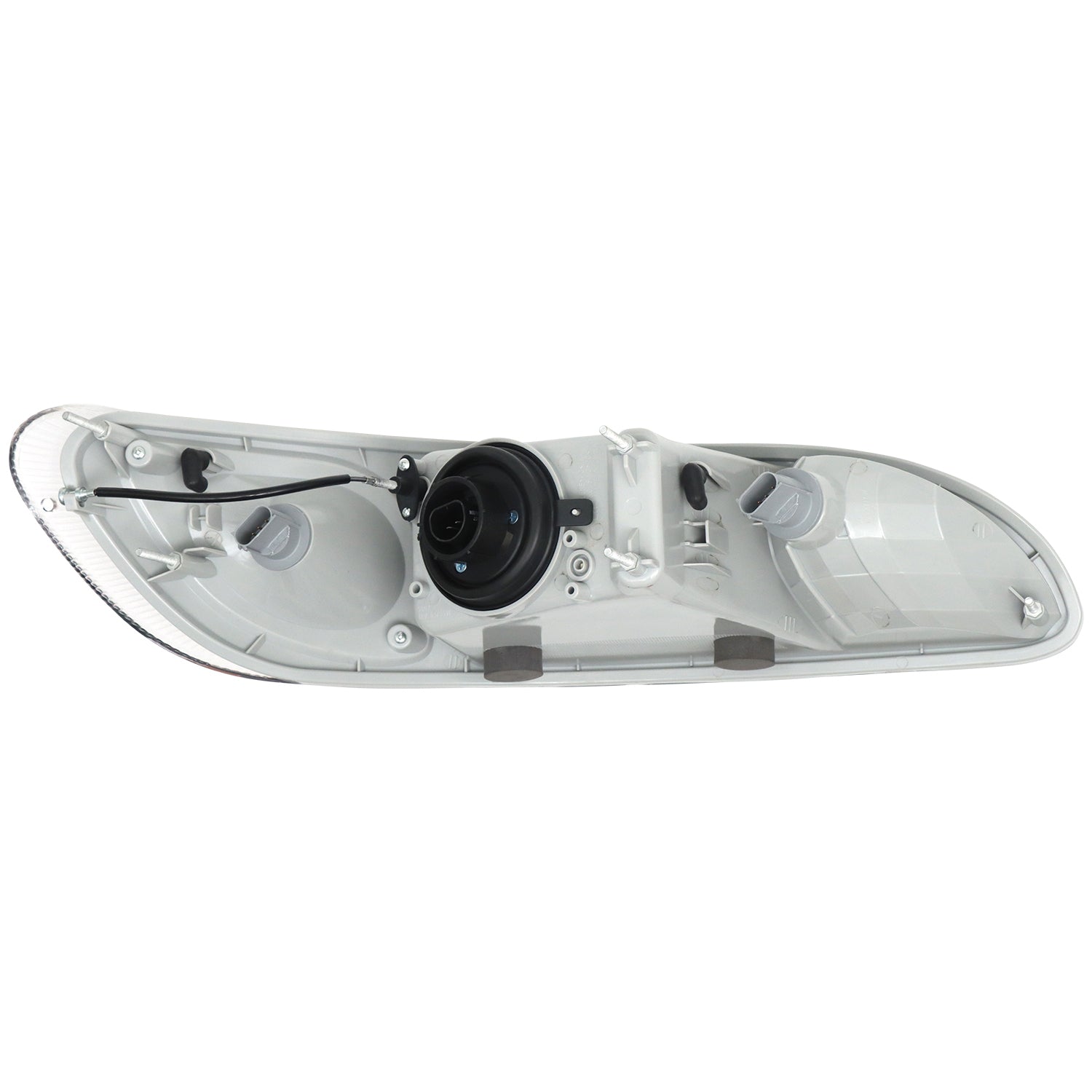 Chrome Headlight Assembly Pair for 2005-2015 Peterbilt 325 330 335 337 340 348 382 384 386 387 Trucks - Left Driver & Right Passenger Side Replacement - Perfect for Night Driving and Enhanced Visibility