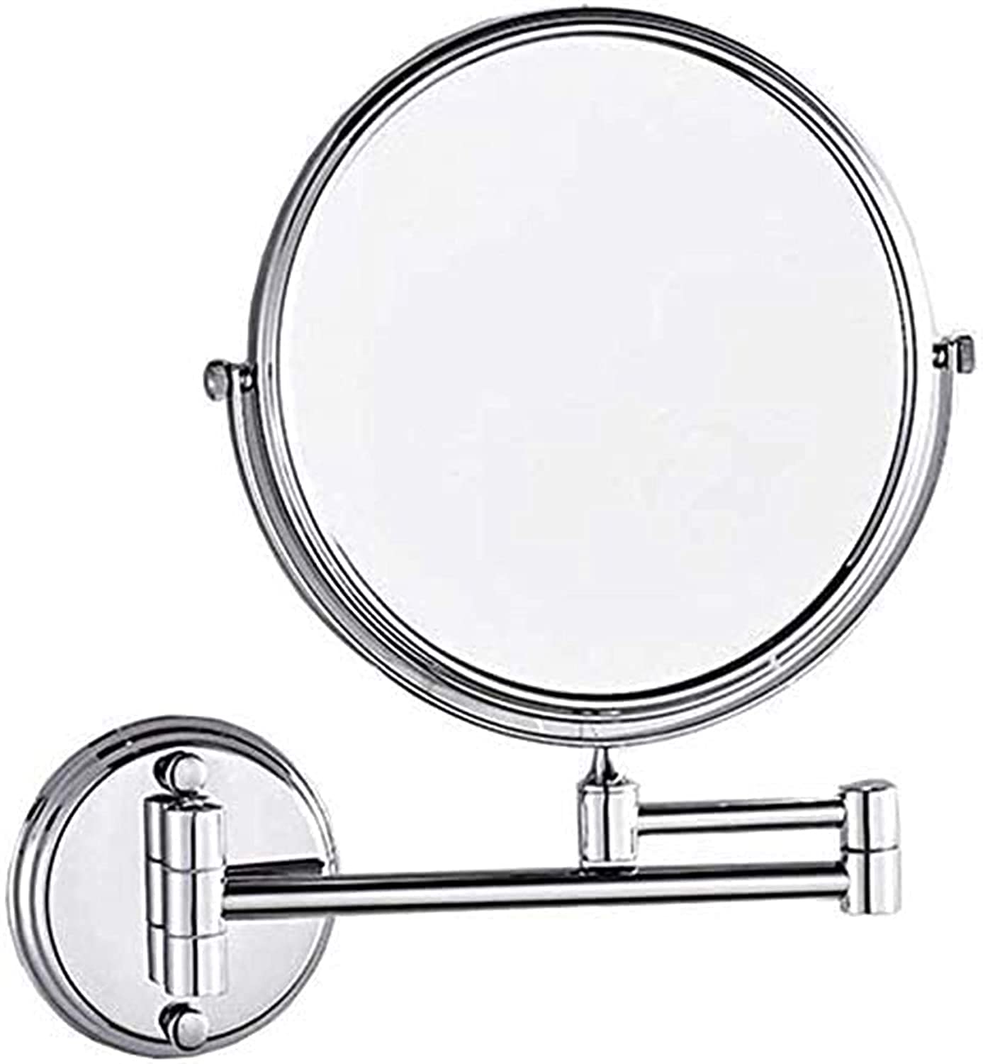 Wall-Mounted Bathroom Mirror with Magnifying & Telescopic Folding Design - Hotel Style Vanity Mirror for Makeup & Shaving - Perfect for Small Bathrooms, Dorm Rooms & Home Decor