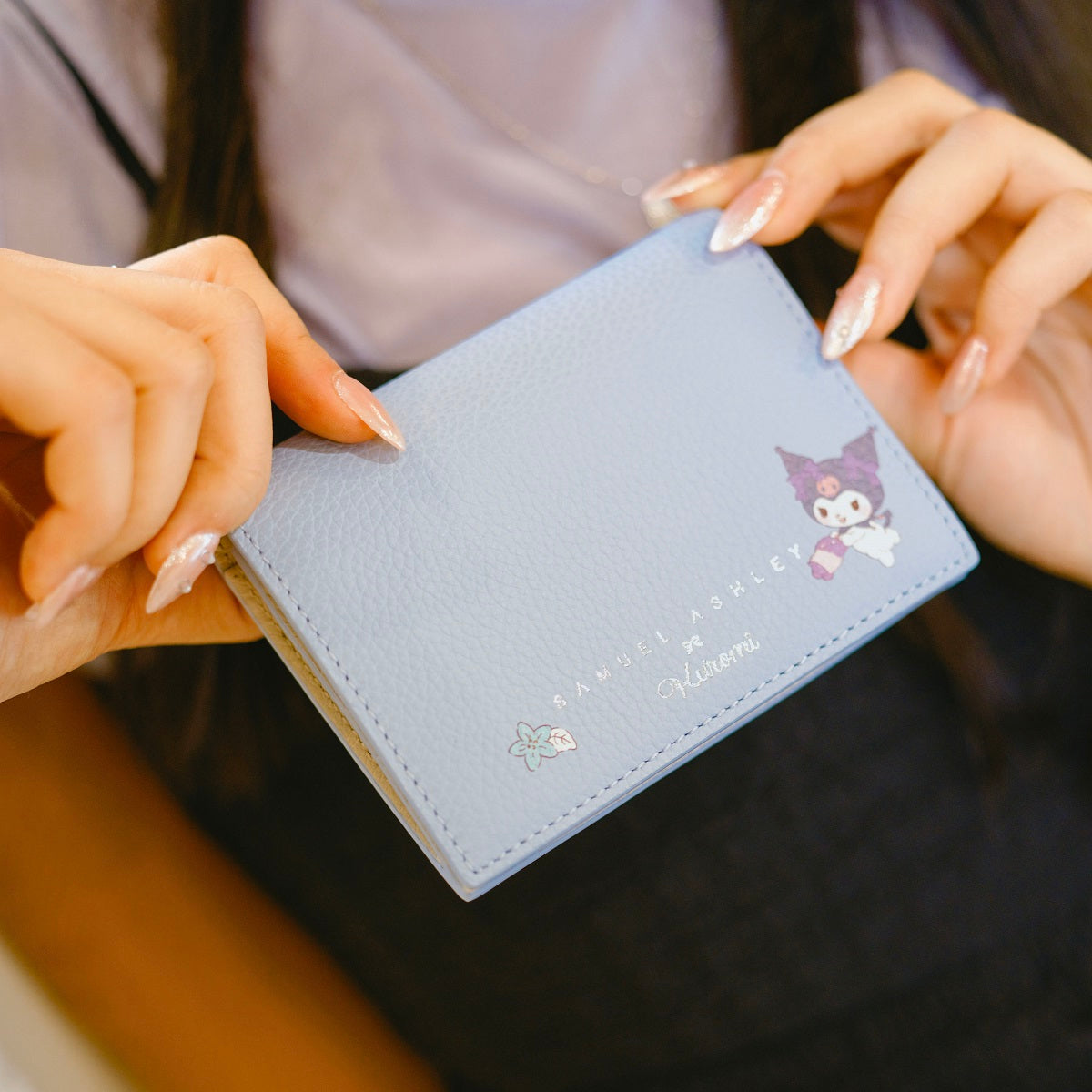 Samuel Ashley x Sanrio Characters Genuine Leather Bifold Wallet for Women - Cute Hello Kitty & Friends Design, Perfect for Everyday Use, Gift Giving & Travel Accessories