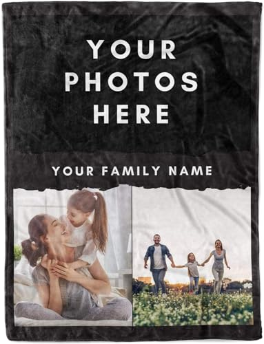 Name Family 3 Pictures Blanket