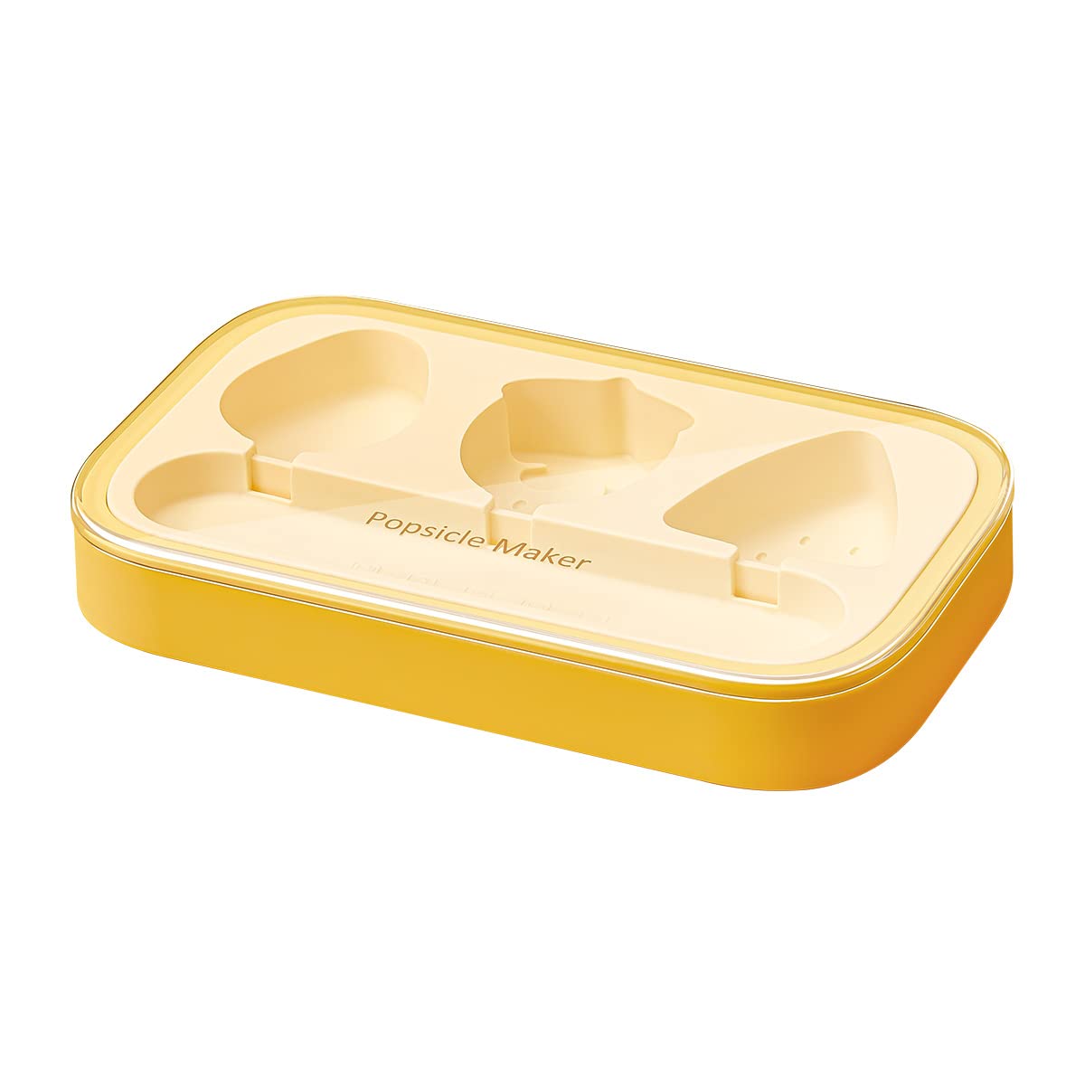 RASIEYA Silicone Ice Pop Molds - 6 Pack Reusable Popsicle Makers for Homemade Frozen Treats, BPA-Free DIY Ice Lolly Molds (Banana Yellow) - Perfect for Summer Parties, Kids Snacks & Healthy Desserts